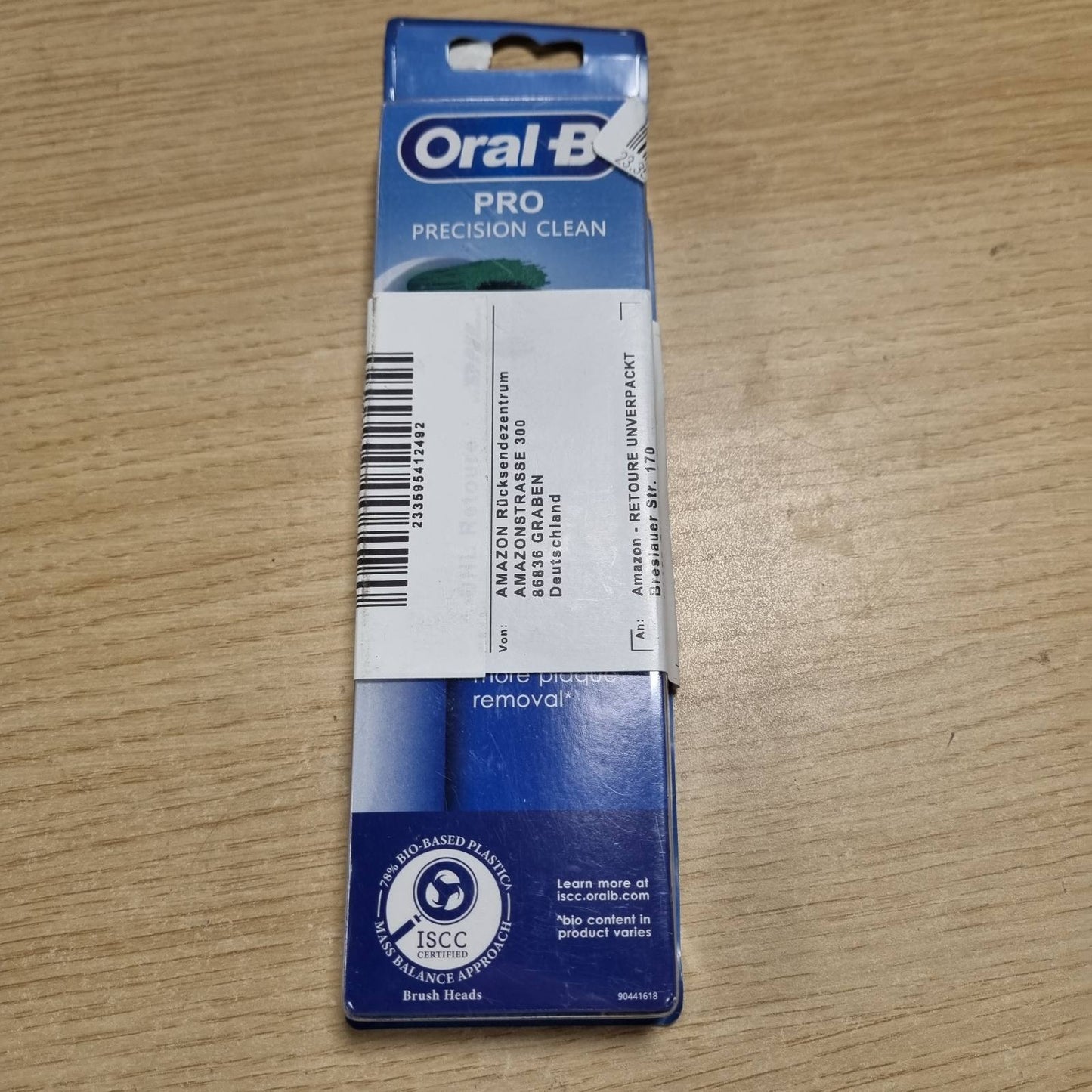 158753 - Koka zëvendësuese furçash elektrike për furça dhëmbësh Oral-B Precision Clean X-Filament për heqjen e avancuar të pllakës, të pajtueshme me seritë Oral-B Pro, Genius, Smart & Vitality, me 4 copë