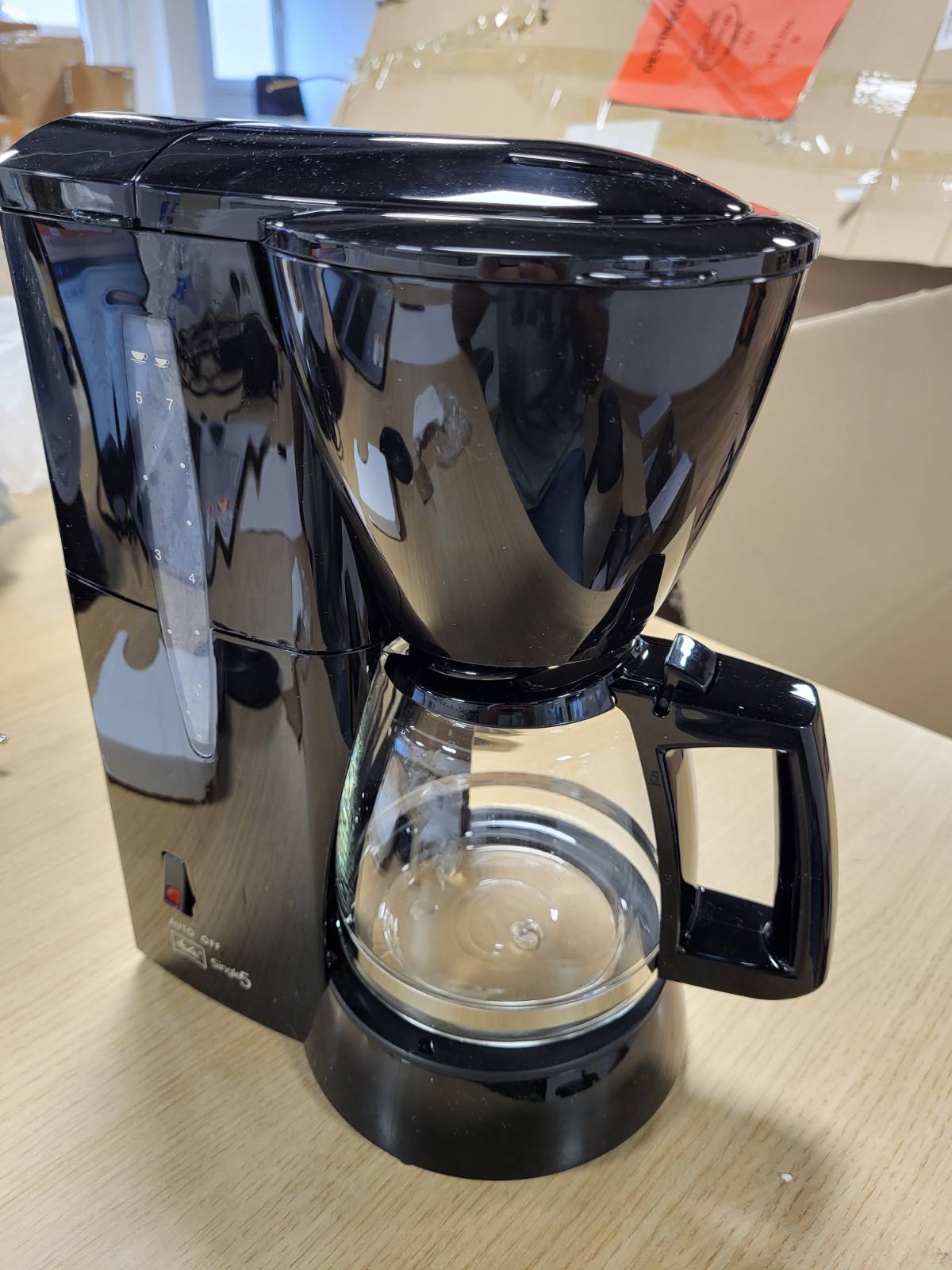 162370 - MELITTA Makinë Kafeje për Espresso, Modeli 5 M 720-1/2, Ngjyra e Zezë, Me Një Pikë Derdhjeje