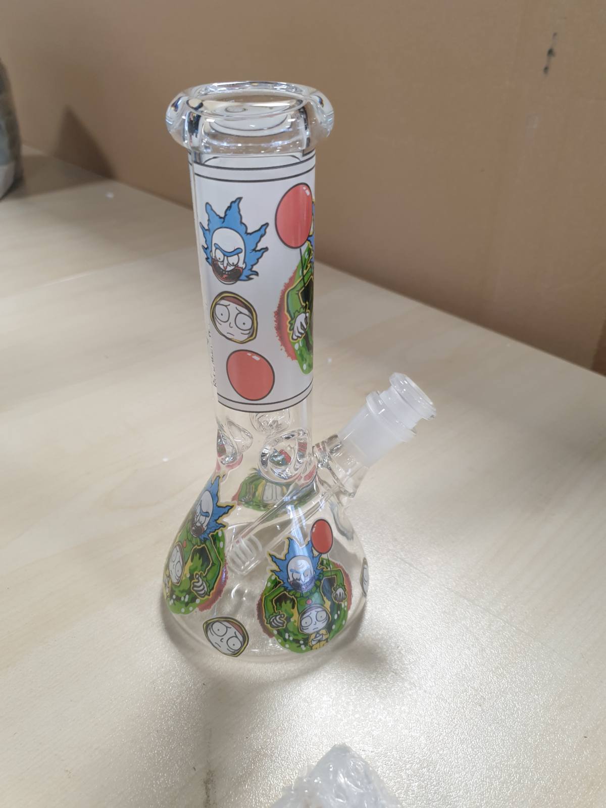 162884 - MASENYEE - Bong Qelqi 20cm, me Tas dhe Filtër 14.5mm, Tub Uji Chillum kompakt, material i fortë dhe i trashë, (Ngjyra: i verdhë Qelibar)