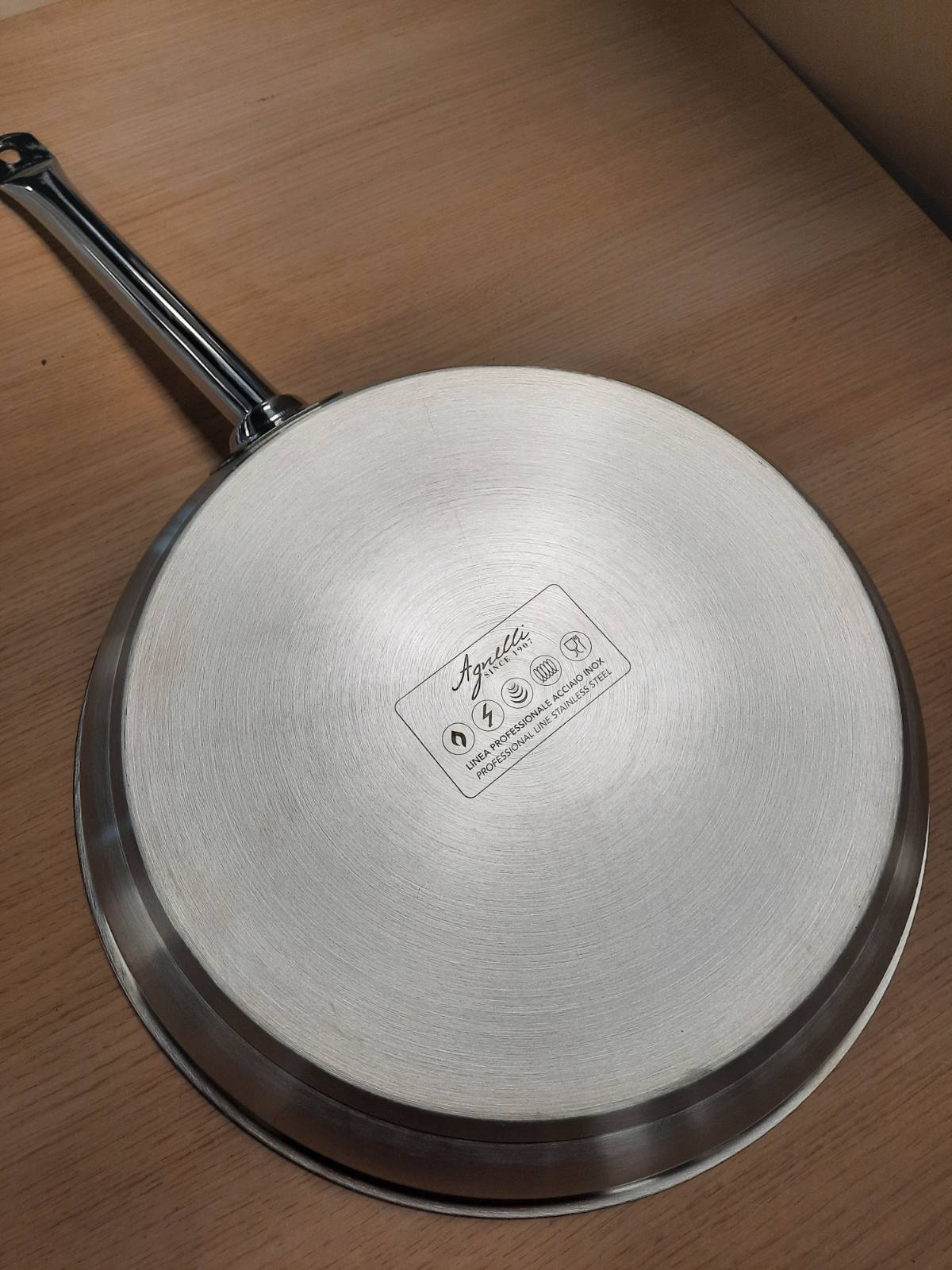 187121 - TIGAN PENTOLE AGNELLI, Nga Çeliku Inox, me Dorezë, Madhësia 32 cm