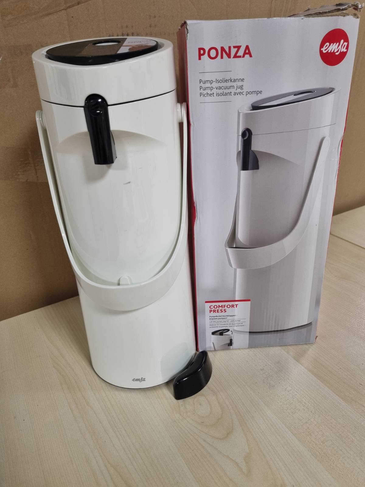 213685 - EMSA GMBH Termos Shishe 1.9 l, Çelik Inoks, 17 x 16.5 x 39 cm