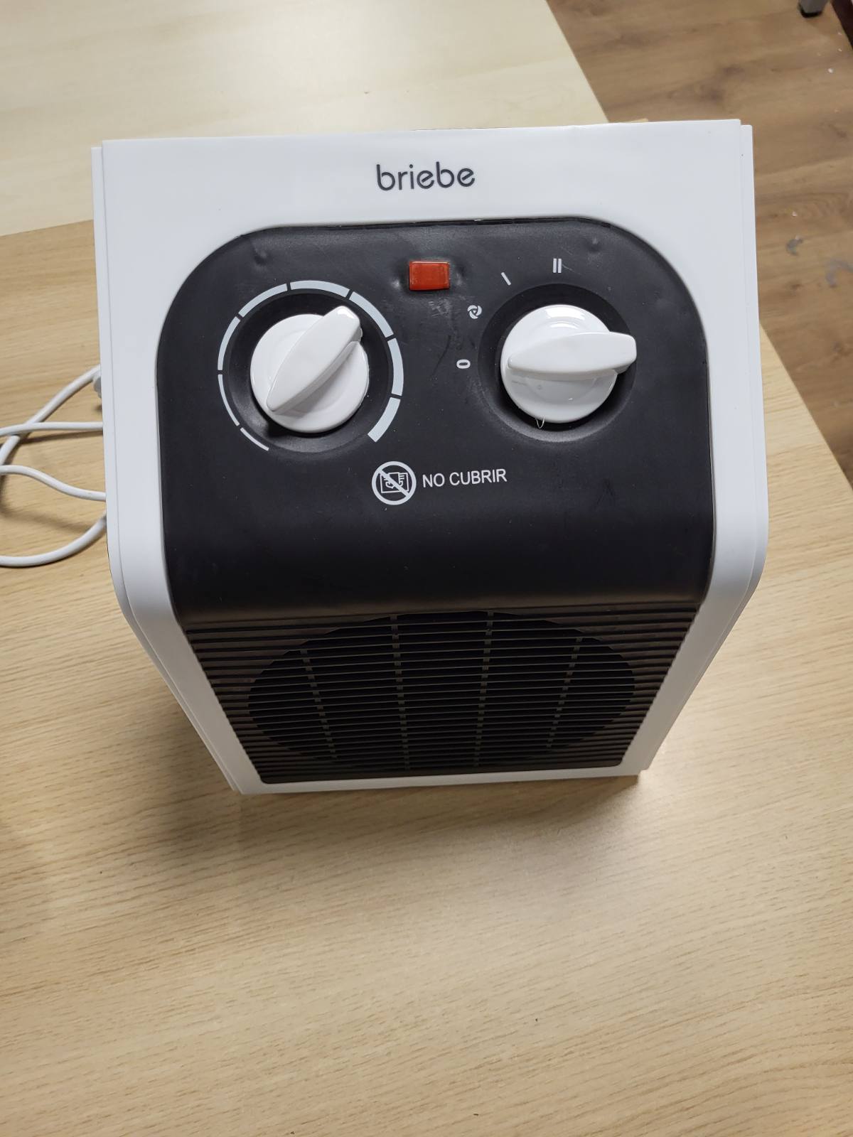 214277 - BRIEBE Ngrohës elektrik portativ, 2000W, Ngrohës banjoje me 2 nivele fuqie, për hapësira deri në 20m²