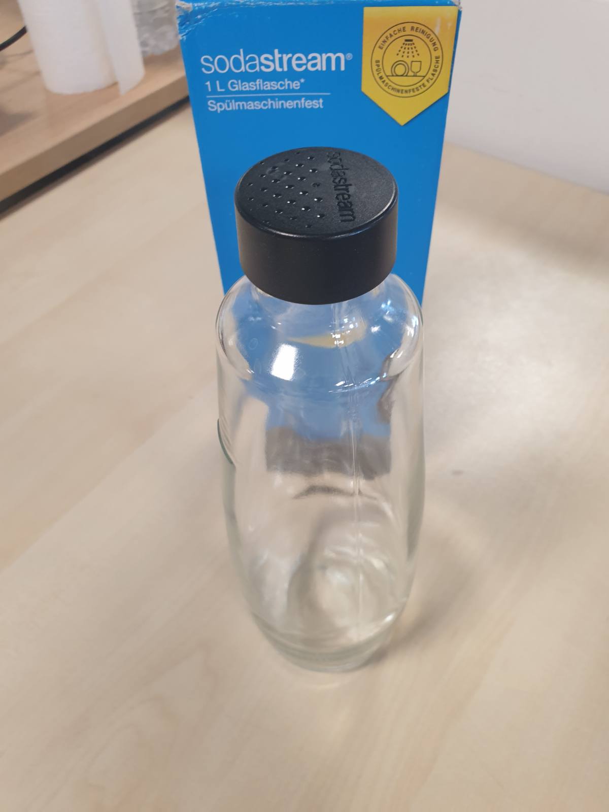 215861 - SODASTREAM Karafë qelqi për pajisje DUO për ujë të gazuar dhe sodë, i sigurt për lavastovilje.