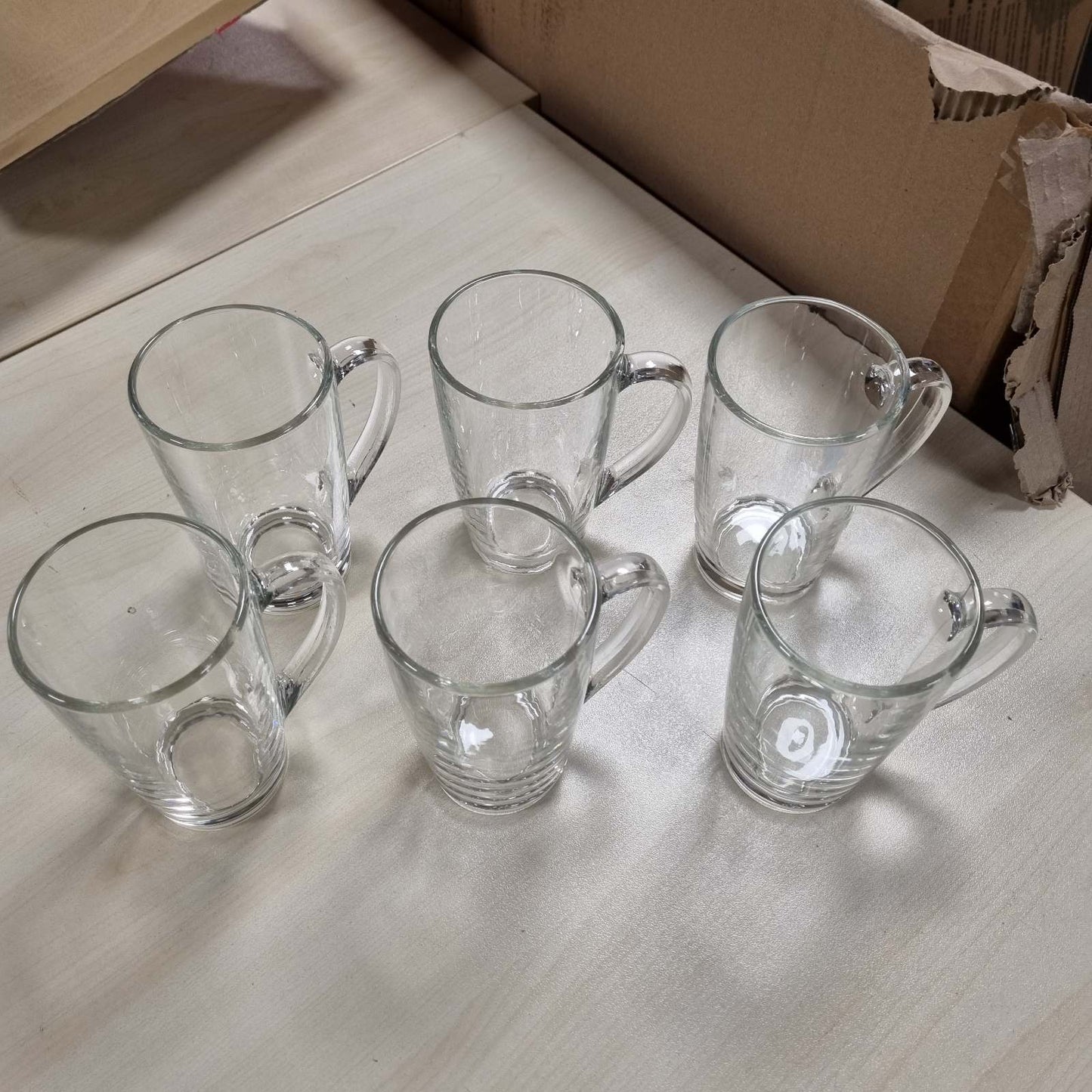 218215 - GLASMARK Gota Krosno Latte Macchiato, Set prej 6, Gota për Kapuçino, Gota Çaji me Doreza, Gota për Ëmbëlsirë, Gota Uji, Gota Kafeje, Gota për Verë të Ngrohur, Gota për Kafe të Ftohtë/Verë të Ngrohur, Gota për Grog, 6 x 400 ml