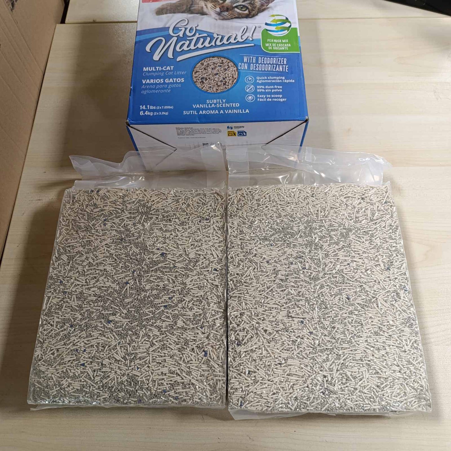 218618 - Përzierje për mbeturina macesh Catit Go Natural Clumping për shumë mace