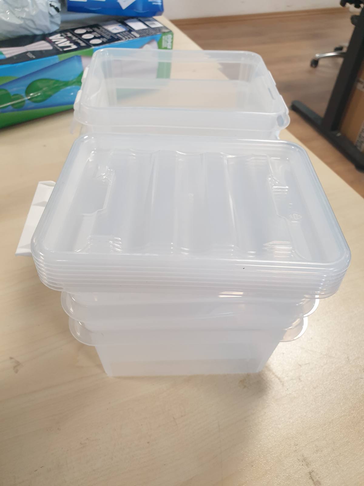 218708 - SMARTSTORE 10x Kuti të Vogla Plastike Ruajtjeje me Kapak, 0.3L (15x9x6cm), E Ndërthurshme dhe e Klasifikuar për Ushqim, Garanci 10-Vjeçare