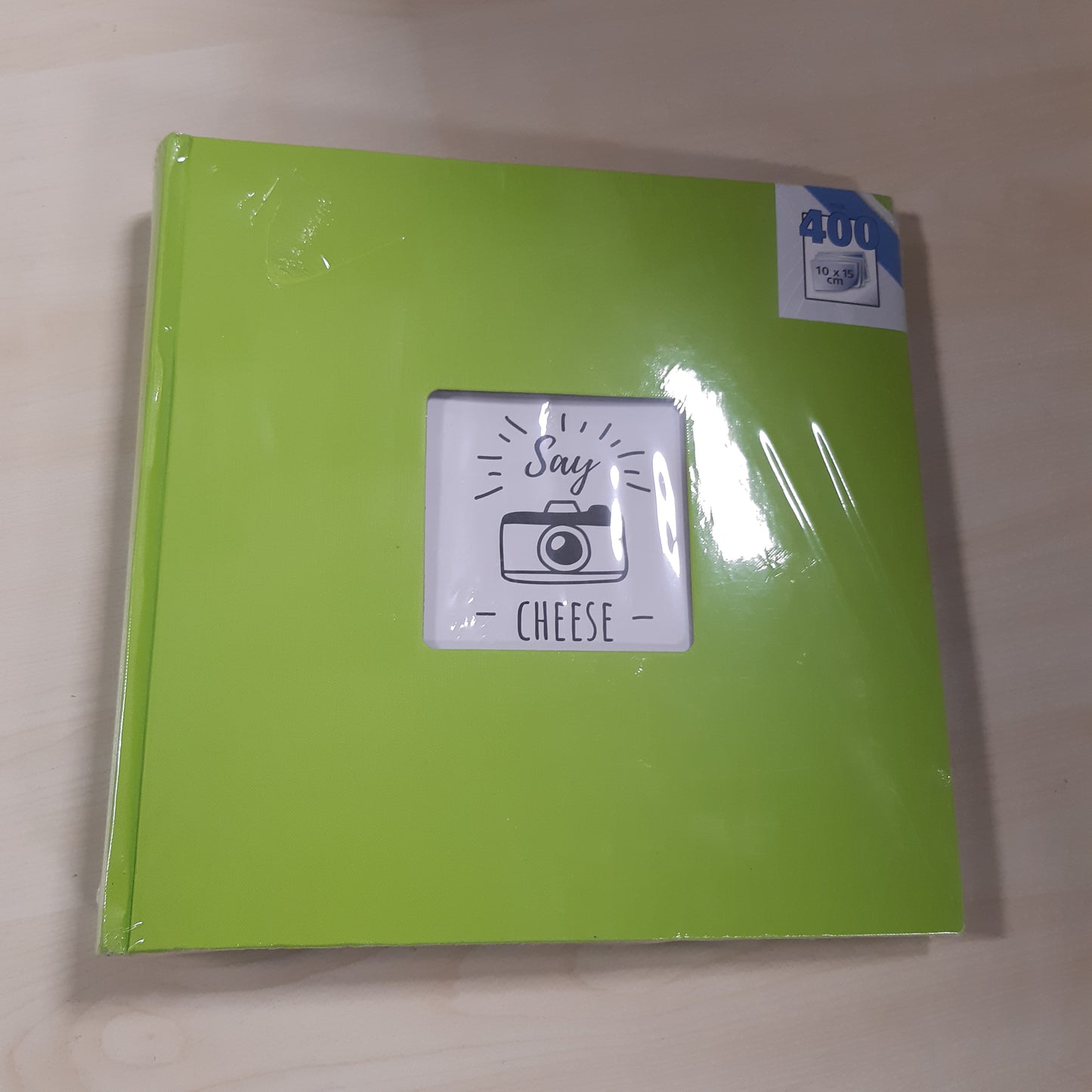 218817 - HAMA Album Fotosh Jumbo 30x30 cm (libër fotografish me 100 faqe të bardha, album për 400 foto për dizajn dhe ngjitje vetjake) jeshile