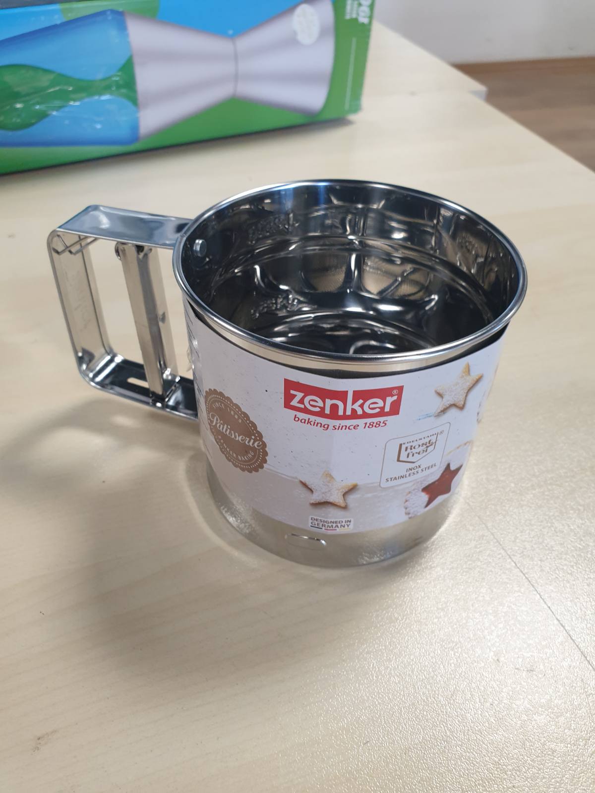 219760 - ZENKER Sitë me një dorë për PATISSERIE, çelik inox, 1 copë, ngjyra: argjendi