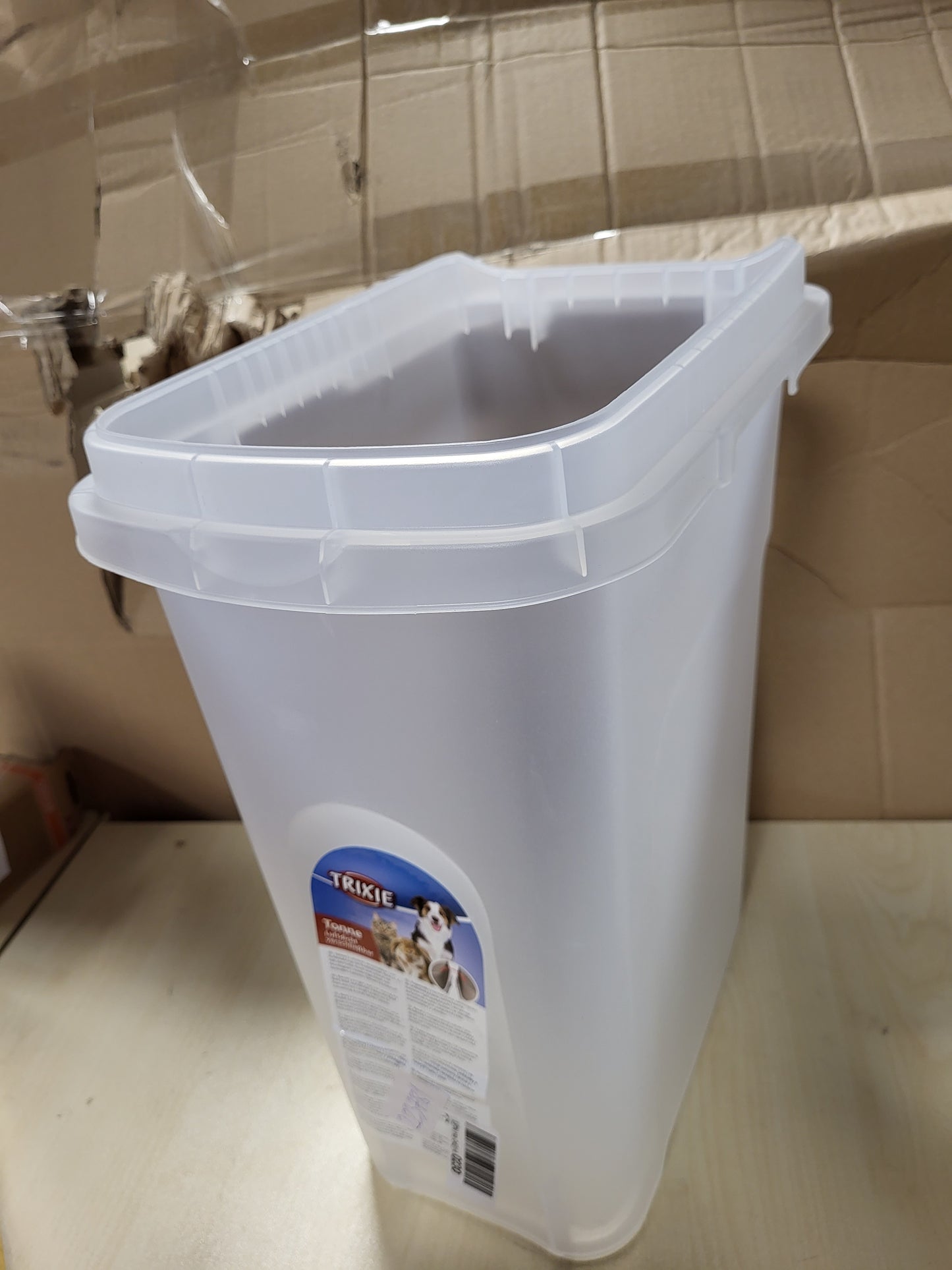 223781 - TRIXIE Kosh plehrash hermetik plastik 15 l, 22 × 41 × 33 cm, transparent