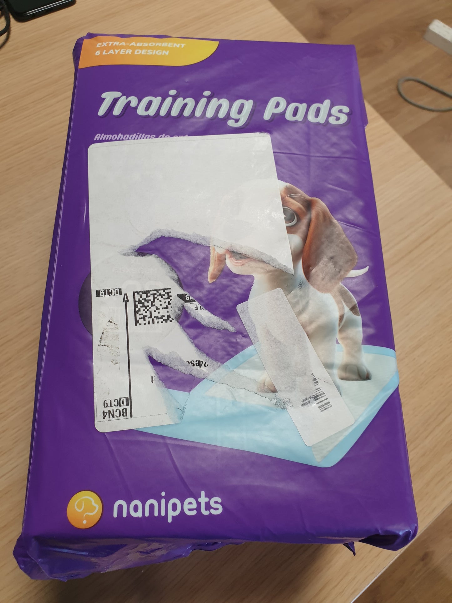 257560 - Nanipets® Jastëkë stërvitjeje për qen, 60 x 90 cm, super absorbues dhe të papërshkueshëm nga rrjedhjet, 20 njësi