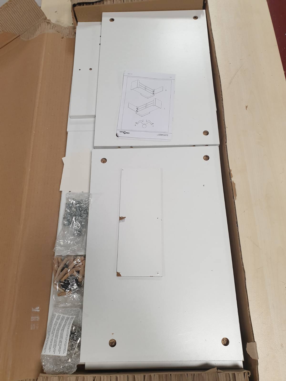 265515 - VIDA XL Kabinet TV i Bardhë 100x35x40 cm Dru i Inxhinieruar