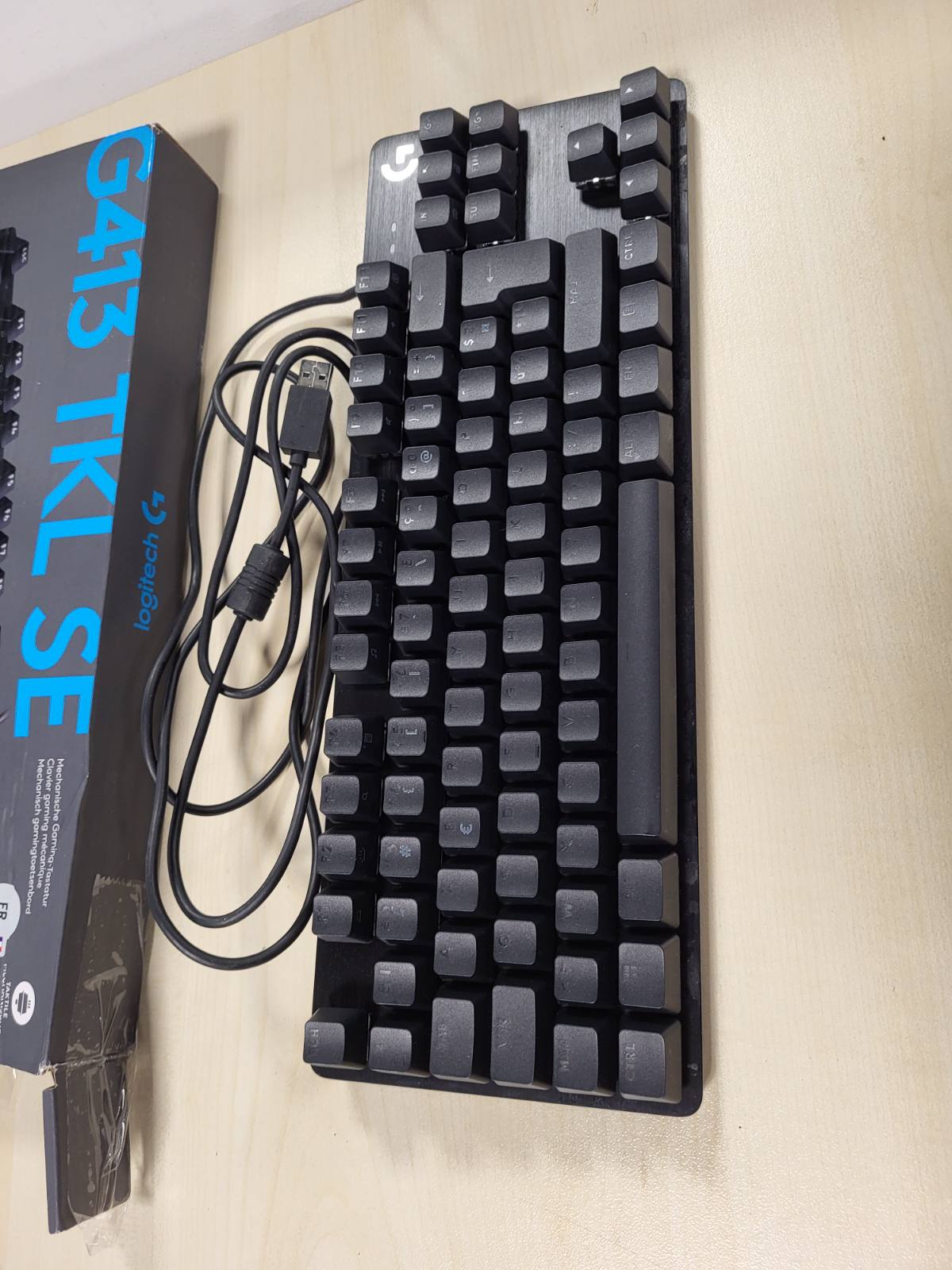 267975 - LOGITECH Tastiera Mekanike për Lojëra G G413 TKL SE, Ndriçim nga Prapa, Çelësa Mekanikë Taktikë, Anti-Ghosting, E Përputhshme me Windows dhe macOS, Tastiera Franceze AZERTY - E Zezë