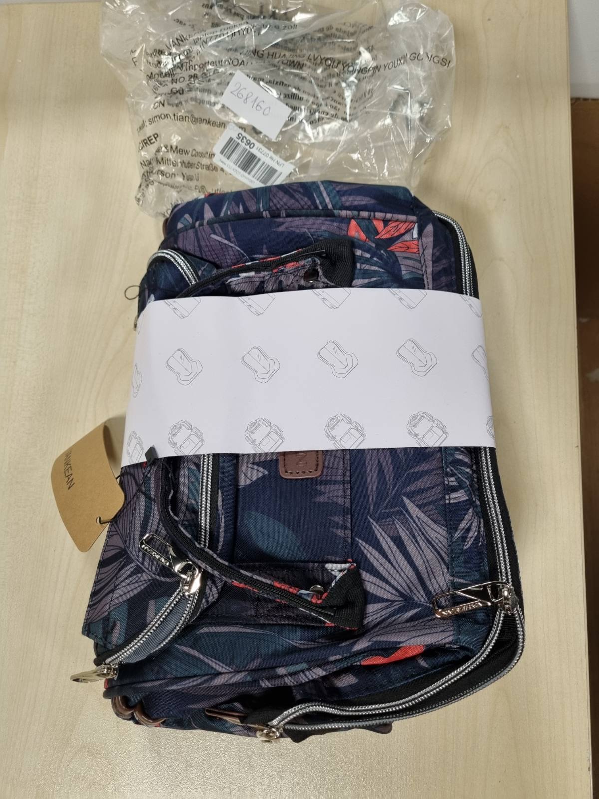 268160 - VANKEAN Çantë shpine për laptop për femra, 15.6 inç, e papërshkueshme nga uji, për shkollë, për kolegj/udhëtim, me lule