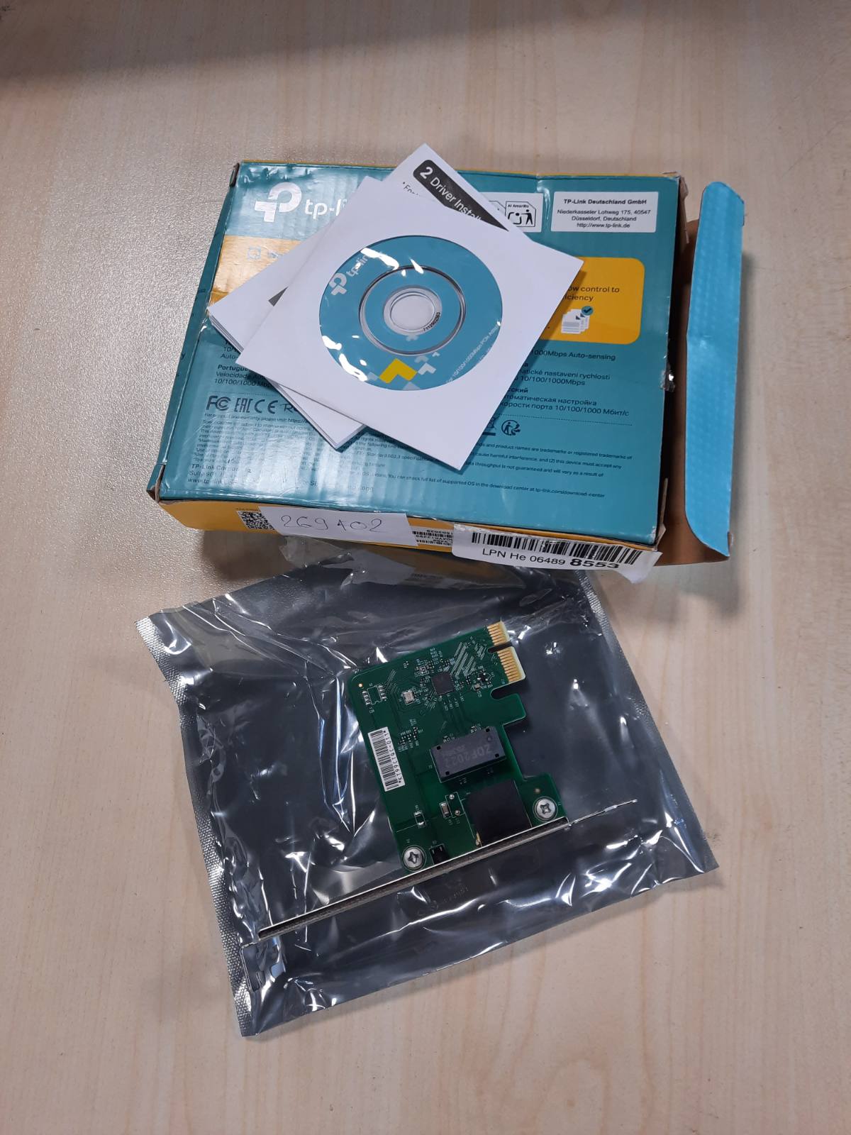 269102 - TP-LINK Kartë Wi-Fi për PC, PCI Express (PCIe), 32 Bit 10/100/1000 Mbps RJ45 Port, Kontroll Flow IEEE 802.3X, Kompatibil me Win 11/10/8.1/8/7/Vista/XP, TG-3468