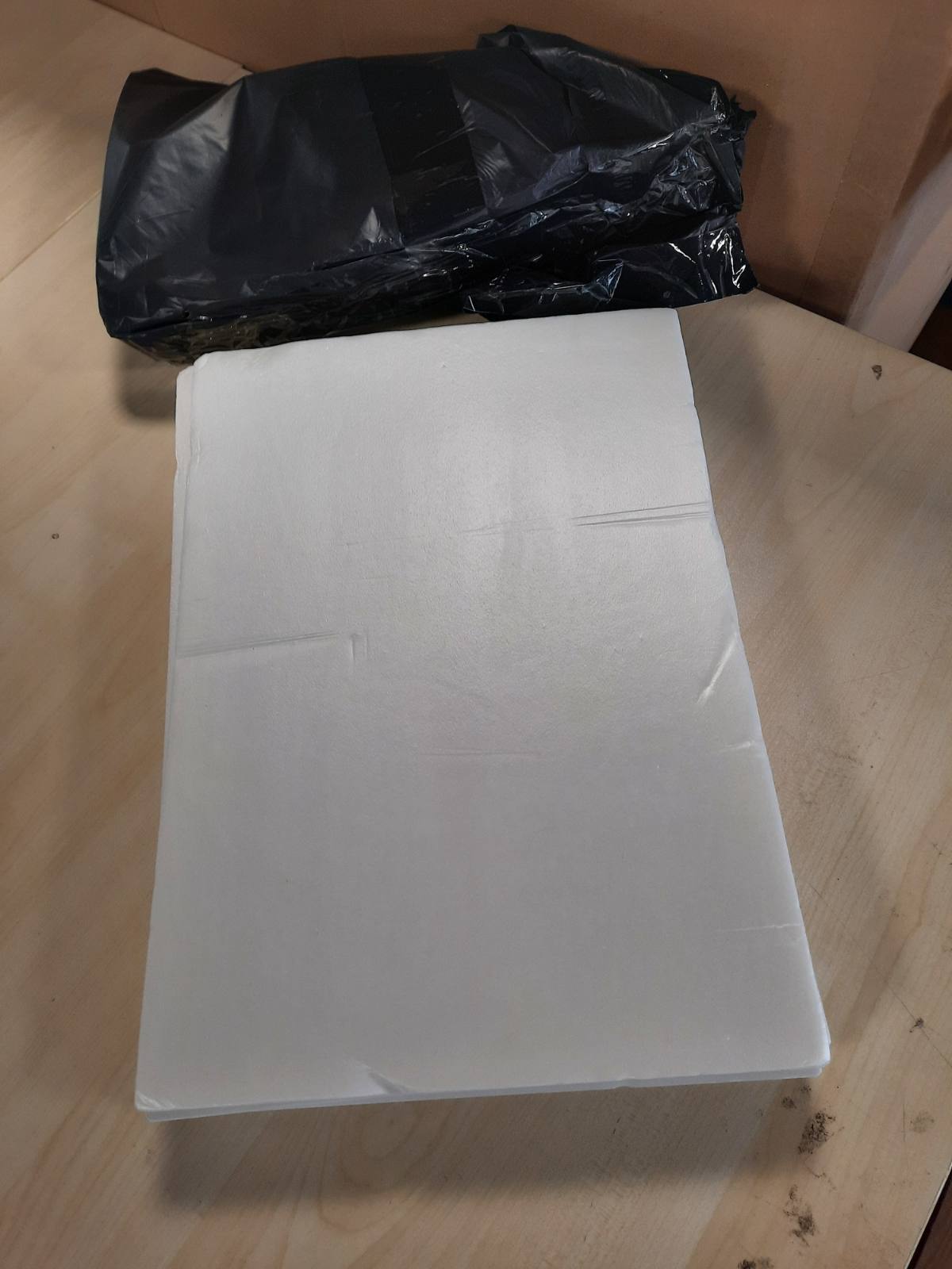 269248 - Fletë Shkumë Polistireni A3 (420 x 297 mm), trashësi 5 mm, 10 copë, për modele, prezantime, art dhe zanate, e bardhë