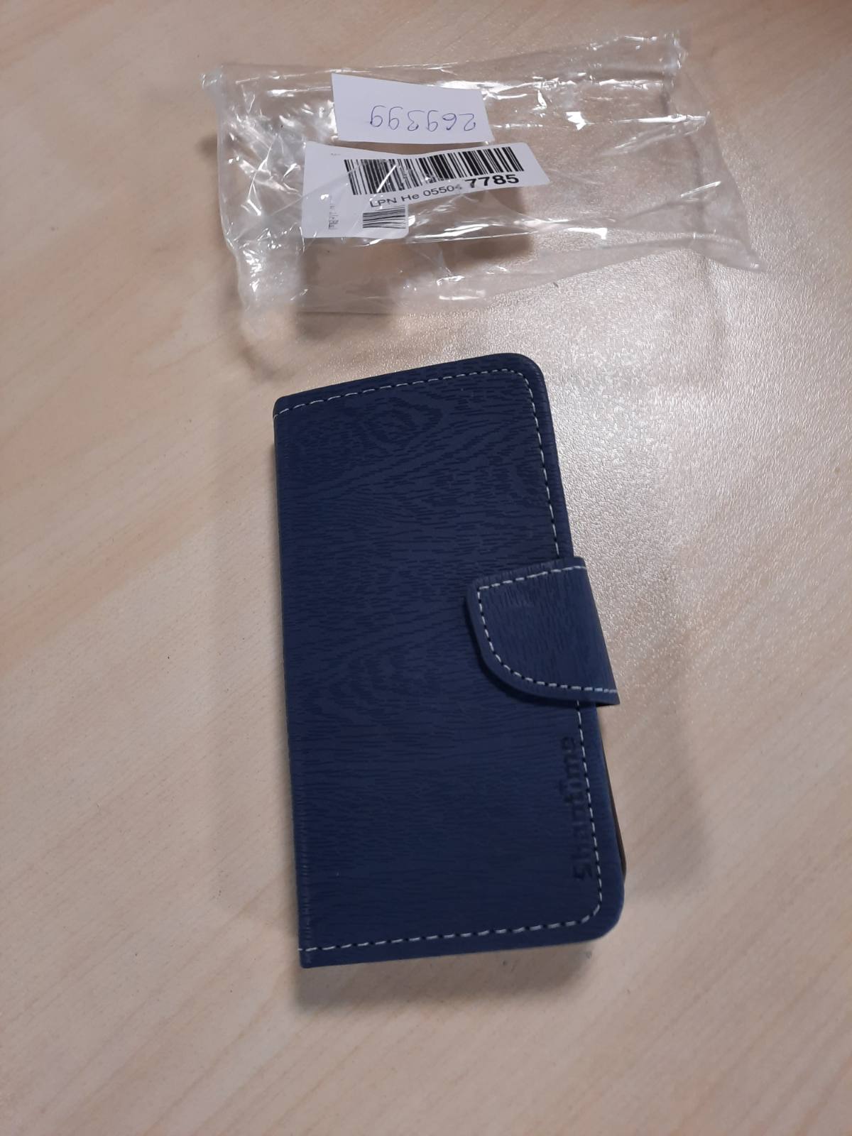 269399 - KUTI PORTOFOLI PREJ LËKURE SHANTIME PËR DORO AURORA A10, MBULIM SHUMËNGJYRËSHE ME HAPJE PËR KARTA, MBYLLJE MAGNETIKE, MBROJTJE E PLOTË (BLU)