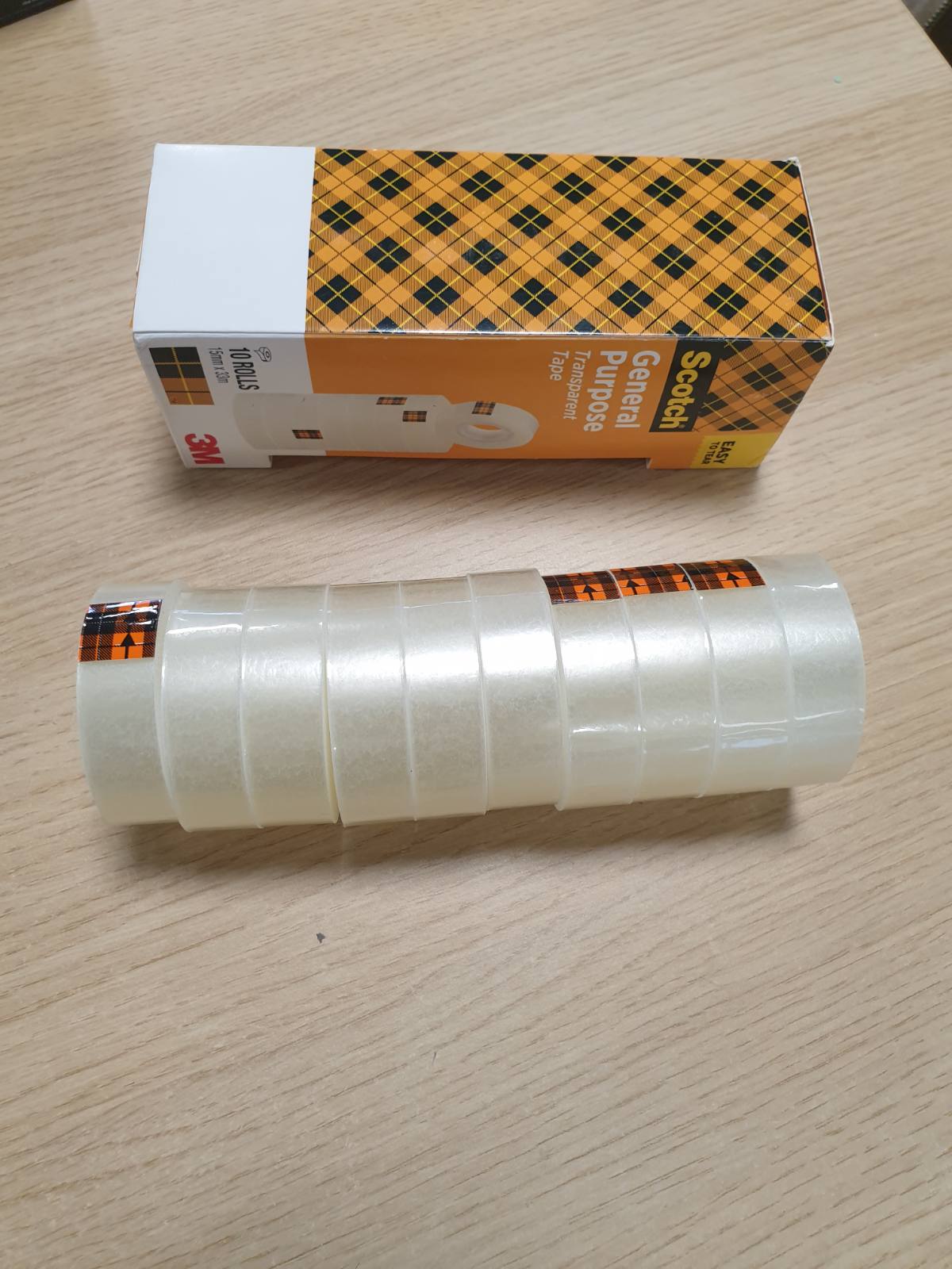 269615 - SCOTCH Shirit ngjitës transparent 508 - 10 rrotulla - 15mm x 33m - Shirit ngjitës për shumë përdorime