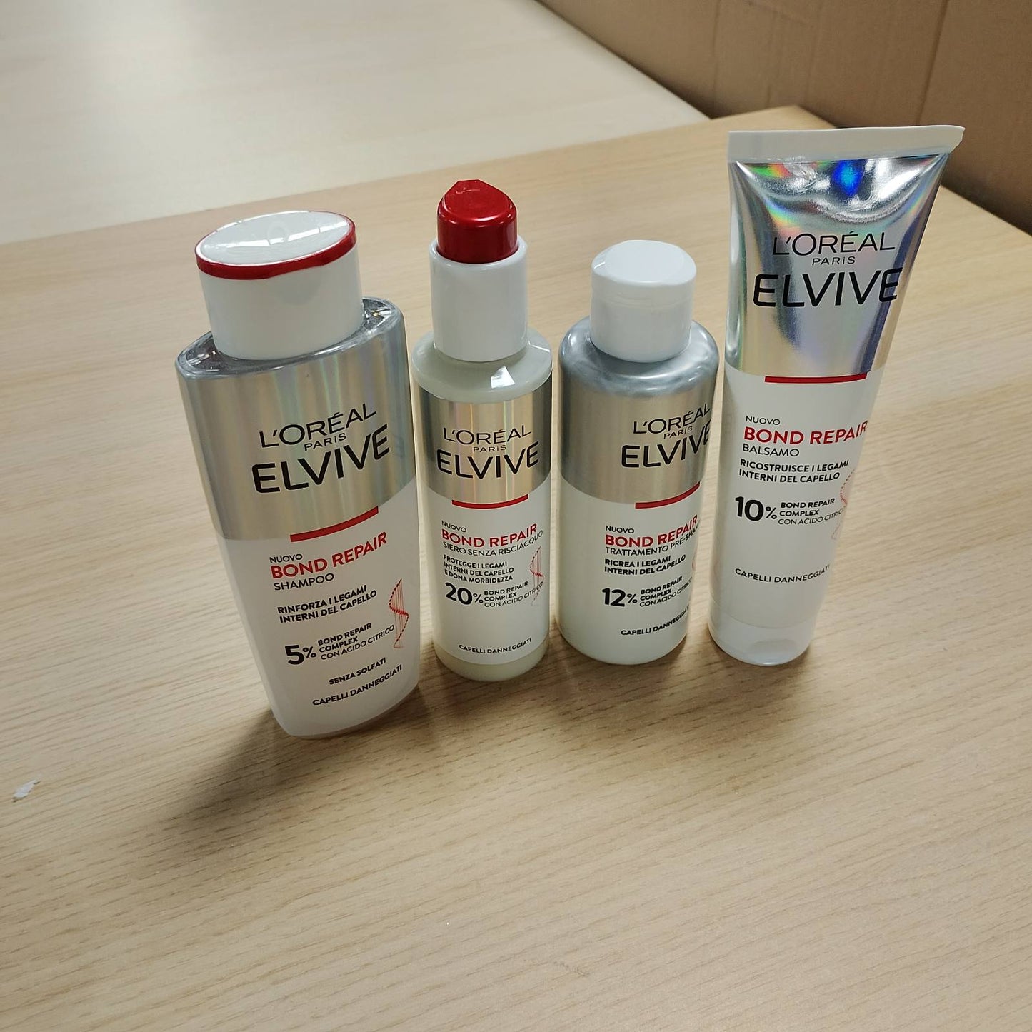 271152 - L'ORÉAL PARIS Kit Riparues Elvive Bond me Para-Shampo, Shampo, Balsam dhe Serum, për Flokë të Dëmtuar, me Acid Citrik