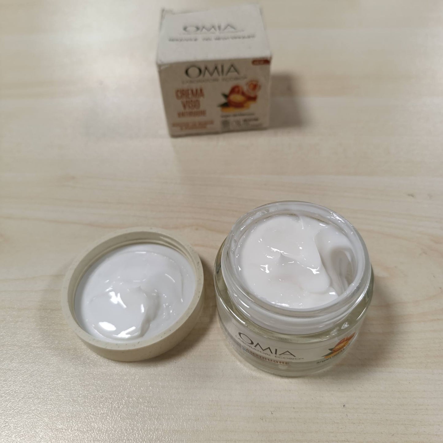 272341 - OMIA Krem për fytyrën kundër rrudhave me argan maroken dhe acid hialuronik, 50 ml, Pa silikon dhe pa ngjyrues, I përshtatshëm për të gjitha llojet e lëkurës