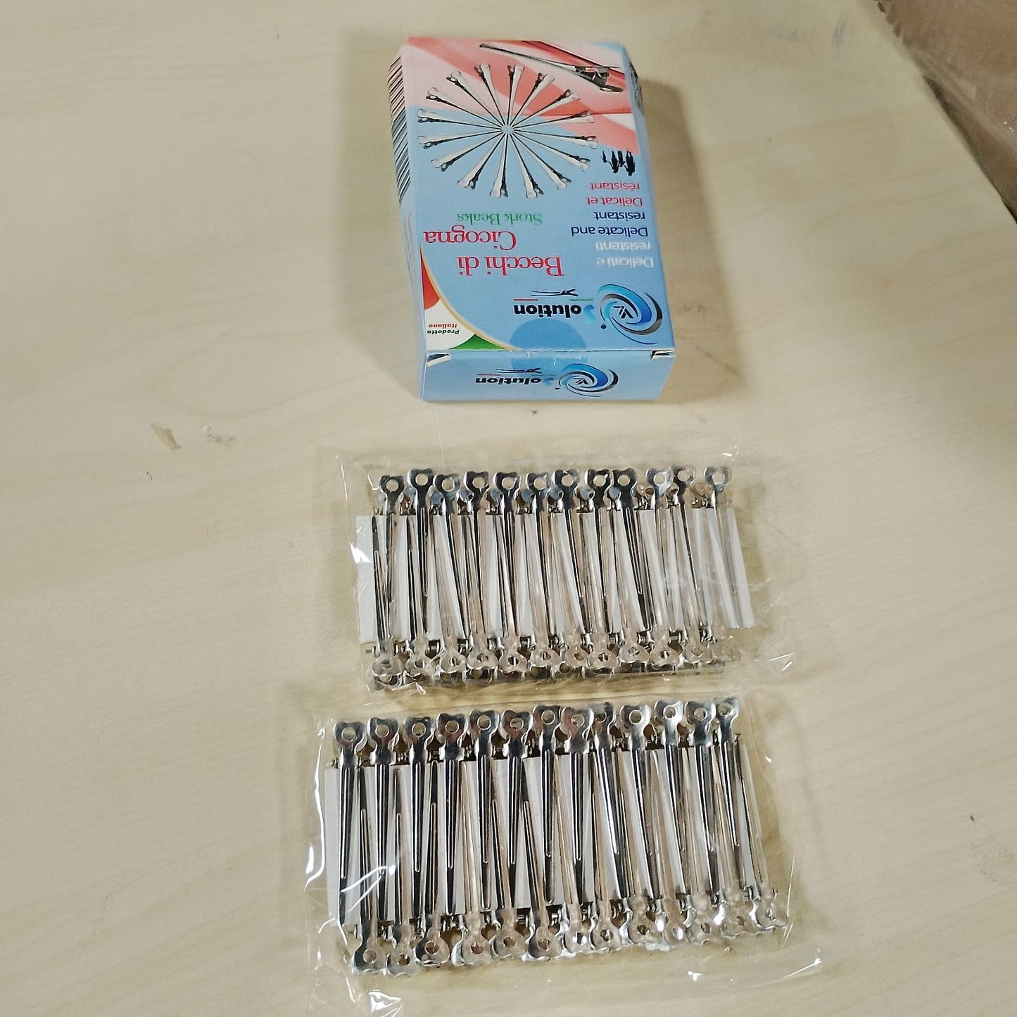 272424 - Kapëse Flokësh për Sqep Lejleku, 48 Pjesë, Kapëse Metalike për Stilimin e Flokëve