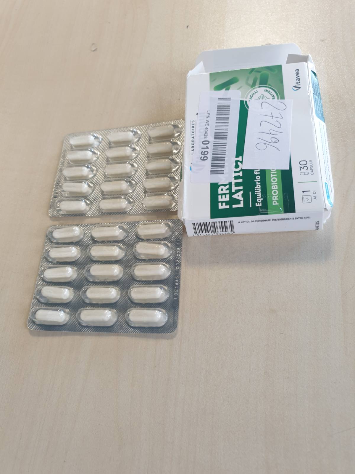 272496 - Vitarmonyl Fermente Laktike Probiotike - Shtesë Ushqimore me 7 Miliardë CFU - 30 Kapsula