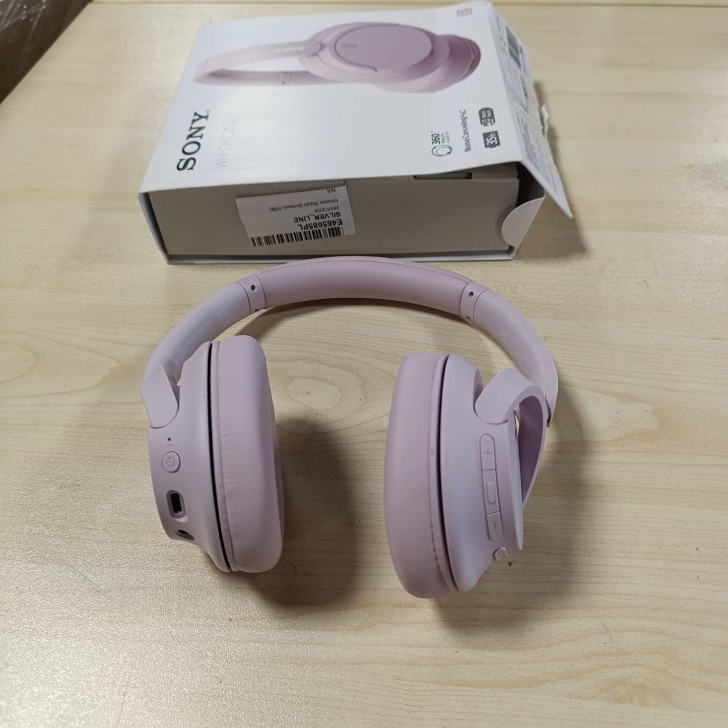 272922 - SONY WH-CH720N - Kufje pa tel Bluetooth me anulim zhurme - Mikrofon i integruar - Jetëgjatësi baterie deri në 35 orë dhe karikim i shpejtë - Rozë