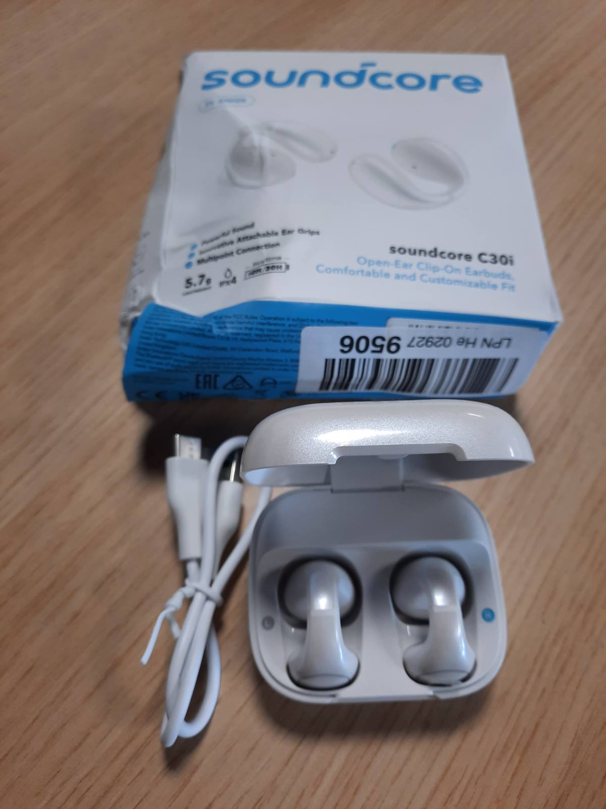 272963 - SOUNDCORE C30I NGA ANKER, KUFJE ME VESH TË HAPUR, DIZAJN I LEHTË, KOHËZGJATJE 30 ORË, REZISTENCË IPX4