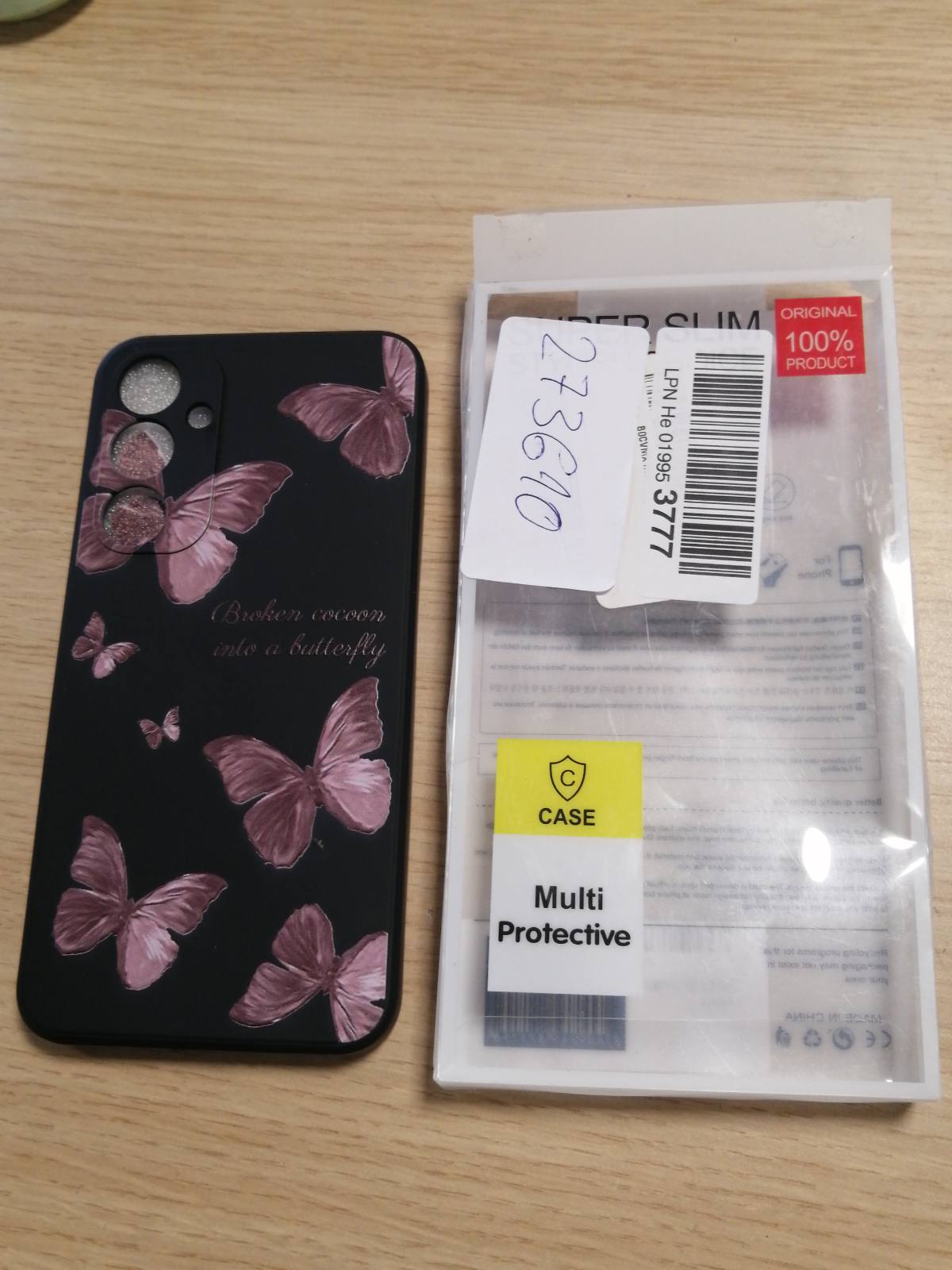 273610 - LEECG Mbulesë mbrojtëse për Samsung Galaxy A35 5G, Dizajn Kreativ, Model Lulesh, e Hollë, e Butë, Silikoni, Flutur-E Zezë