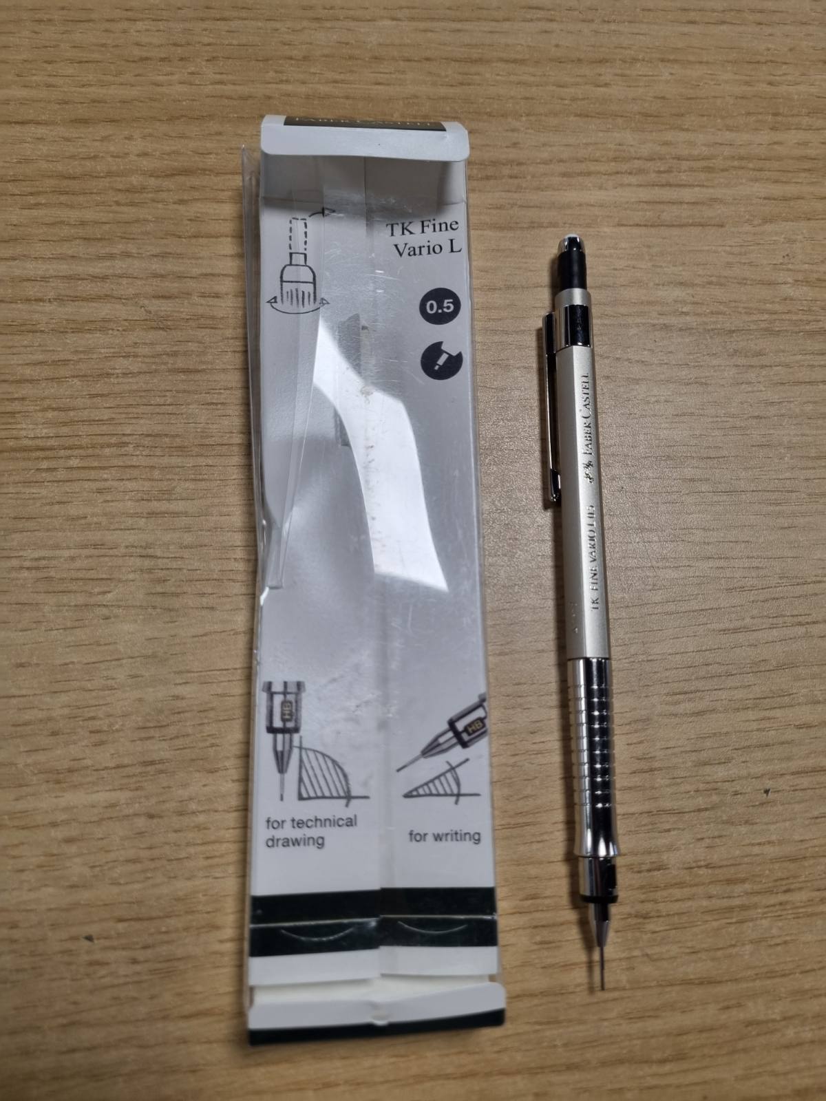 273769 - FABER-CASTELL 135540 Laps mekanik TK-Fine Vario L 0.5 mm, ngjyrë ari shampanje, me mekanizëm fleksibël/të ngurtë