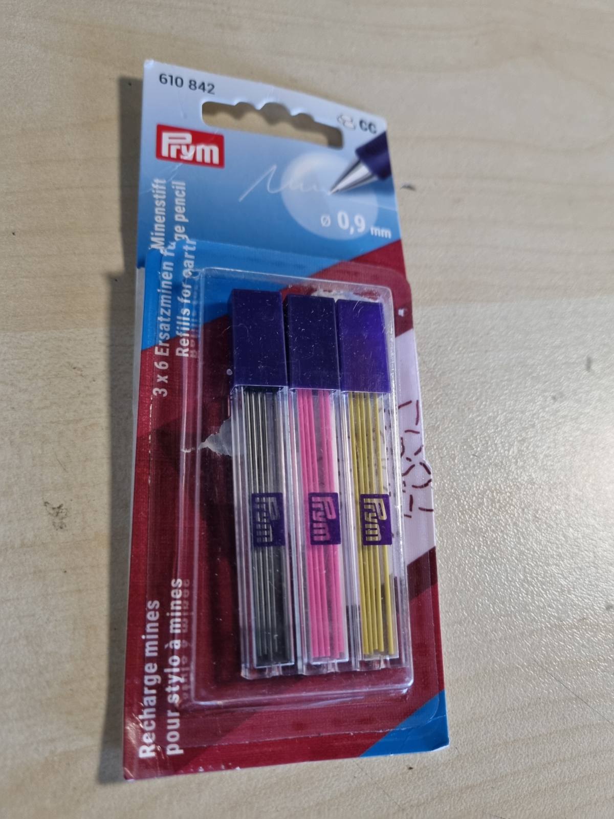 274058 - Prym 610842 Mbushëse për lapsa mekanikë, diametër 0.9 mm, ngjyra të ndryshme