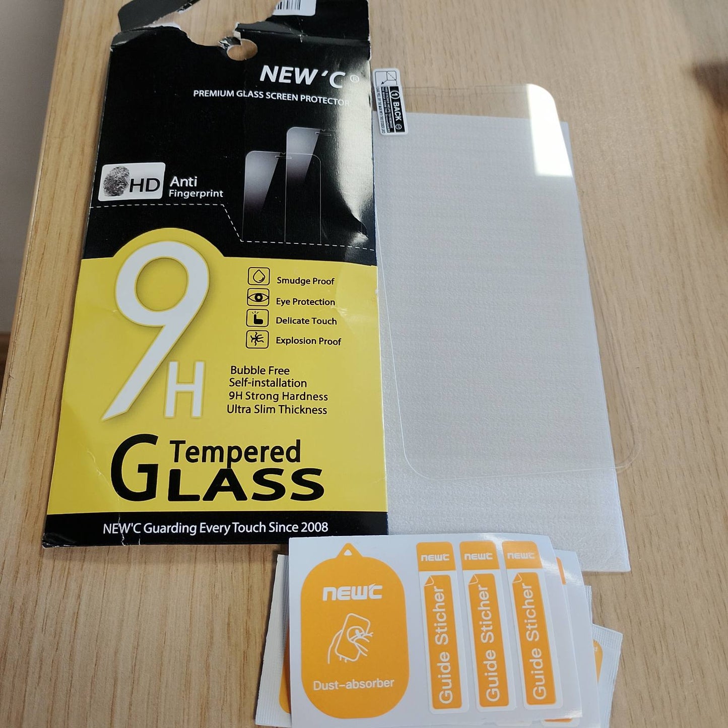 274575 - RE'C Pako me 1 mbrojtëse ekrani prej qelqi të temperuar për iPhone 14, iPhone 13, iPhone 13 Pro (6.1 inç), xham me fortësi 9H