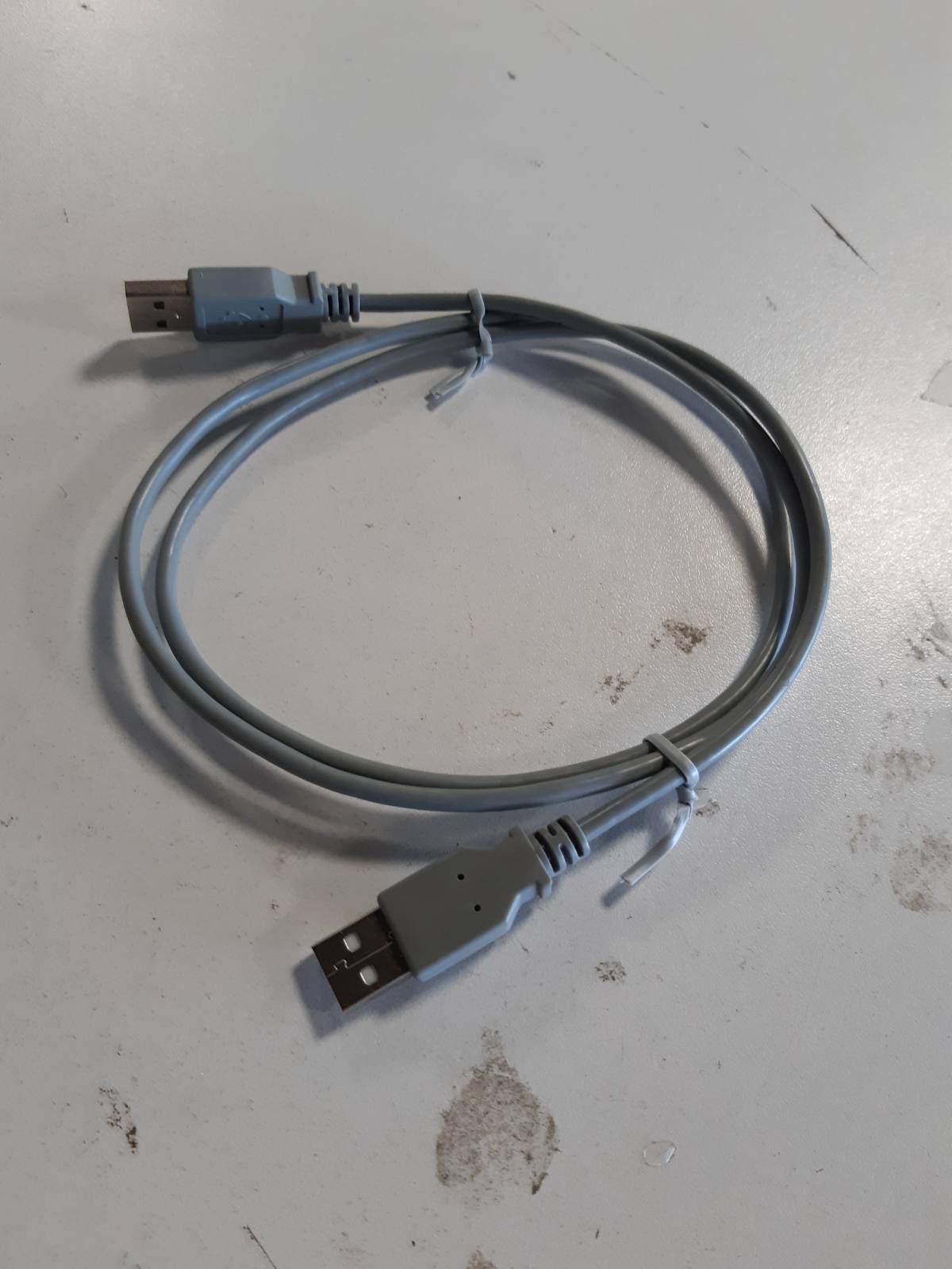 274729 - PremiumCord Kabllo USB 2.0 me shpejtësi të lartë M/M 1m, A Mashkull në A Mashkull, Kabllo Lidhëse USB për HDD etj., Me Mbrojtje të Dyfishtë, AWG28, Gri, Gjatësi 1m