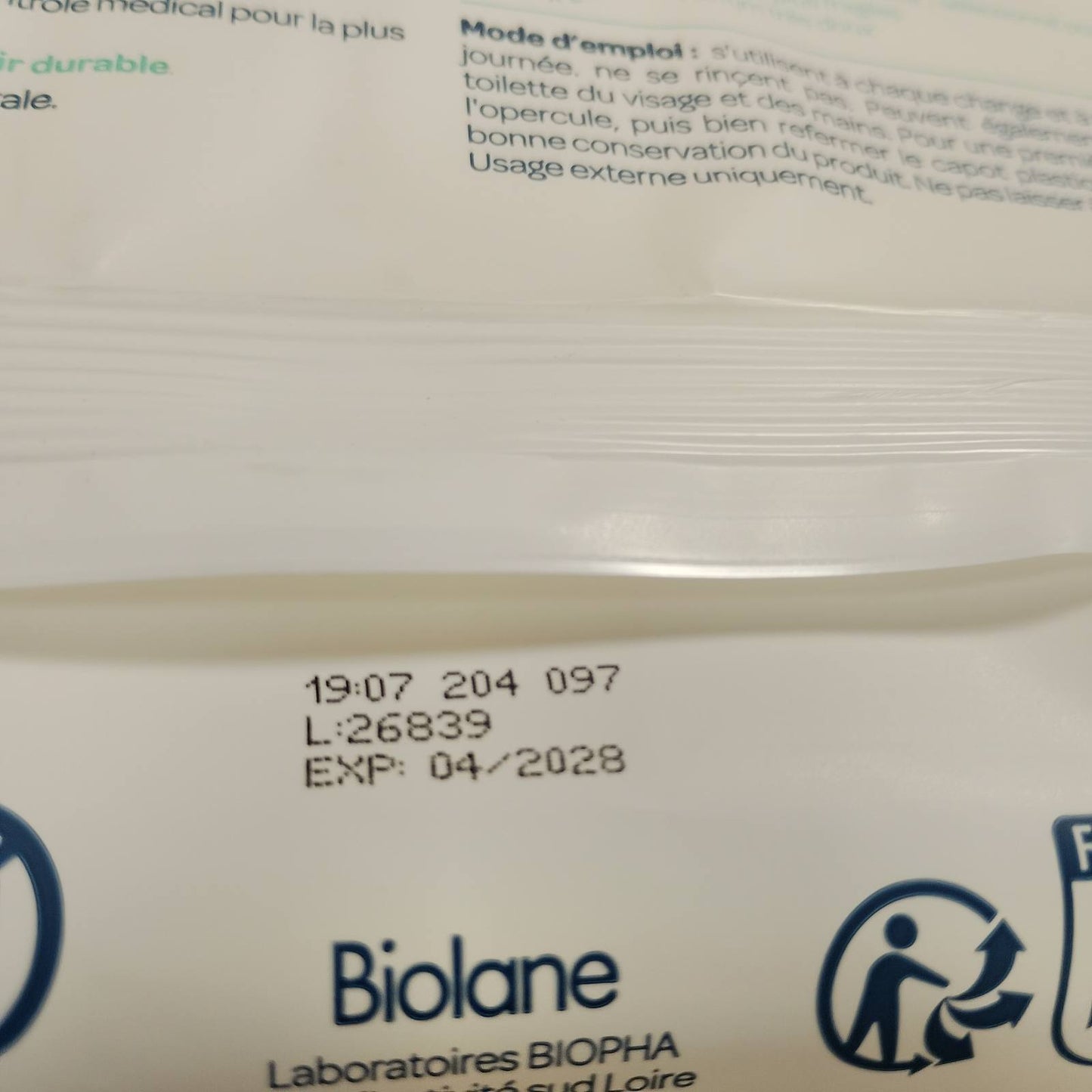 275176 - BIOLANE Peceta me ujë për foshnje, 900 peceta, Pako me 12 x 75 peceta, pastrim i butë dhe efektiv, nuk kërkon shpëlarje, për përdorim që nga lindja
