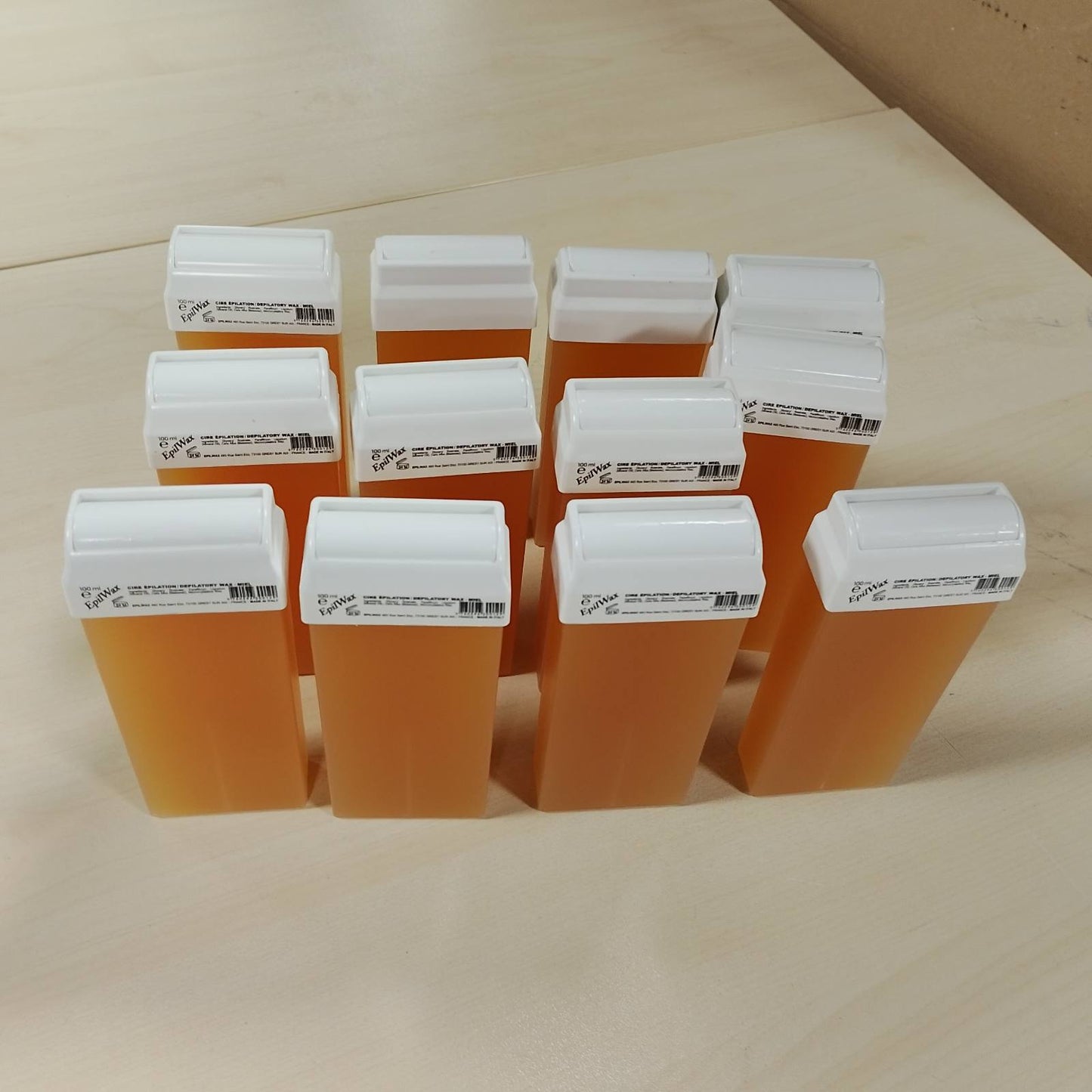 275501 - Epilwax - 12 fishekë Roll-On me 100 ml Dyll Depilues i Ngrohtë me Mjaltë për Heqjen e Qimeve