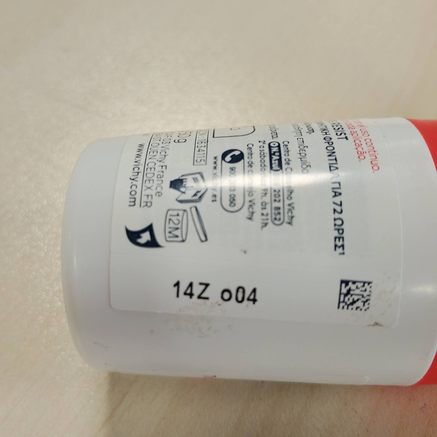 275658 - VICHY Dermo-Tolerance Roll-On Deodorant, 50 ml, Për të Gjitha Llojet e Lëkurës, Efektiv për 72 Orë