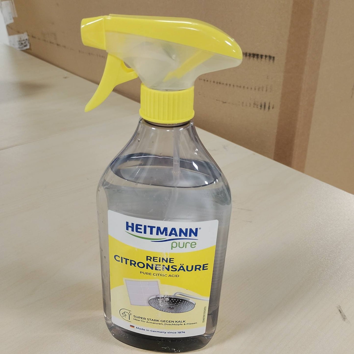 275992 - HEITMANN Acid citrik i pastër, 500 ml, heqës efektiv i gëlqeres për kuzhinë dhe banjo, 100% natyral