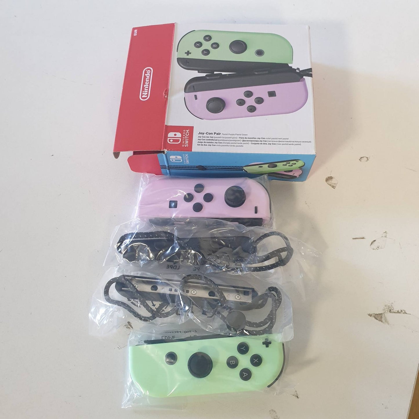 276332 - NINTENDO Palë kontrolluesish Bluetooth Joy-Con, ngjyrë vjollcë pastel e majtë dhe ngjyrë jeshile pastel e djathtë për Switch