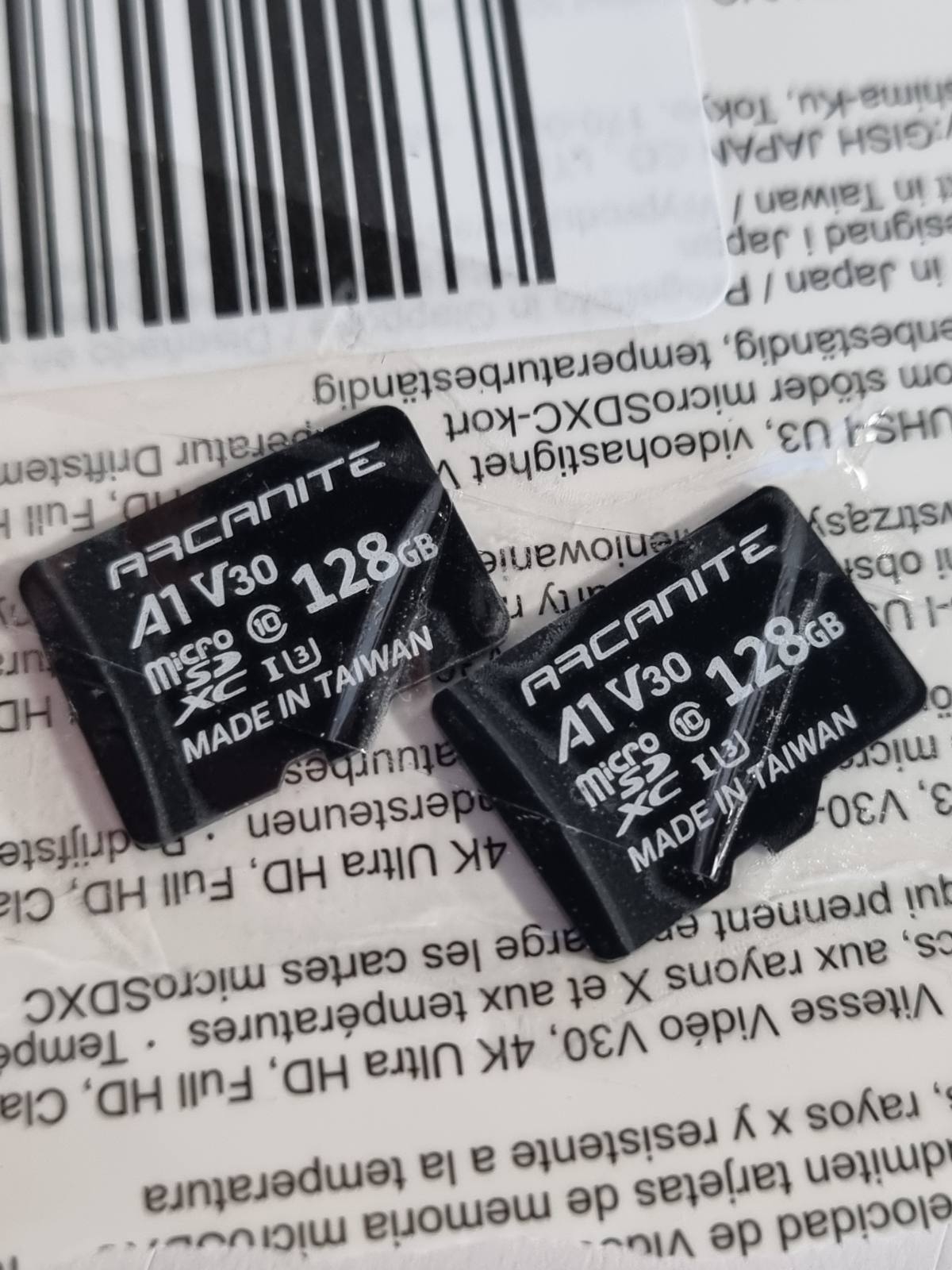 276529 - ARCANITE Pako me 2 karta memorieje microSDXC 128GB UHS-I U3, A1, V30, 4K, C10, Shpejtësia maksimale e leximit prej 90MB/s - Adaptori nuk përfshihet