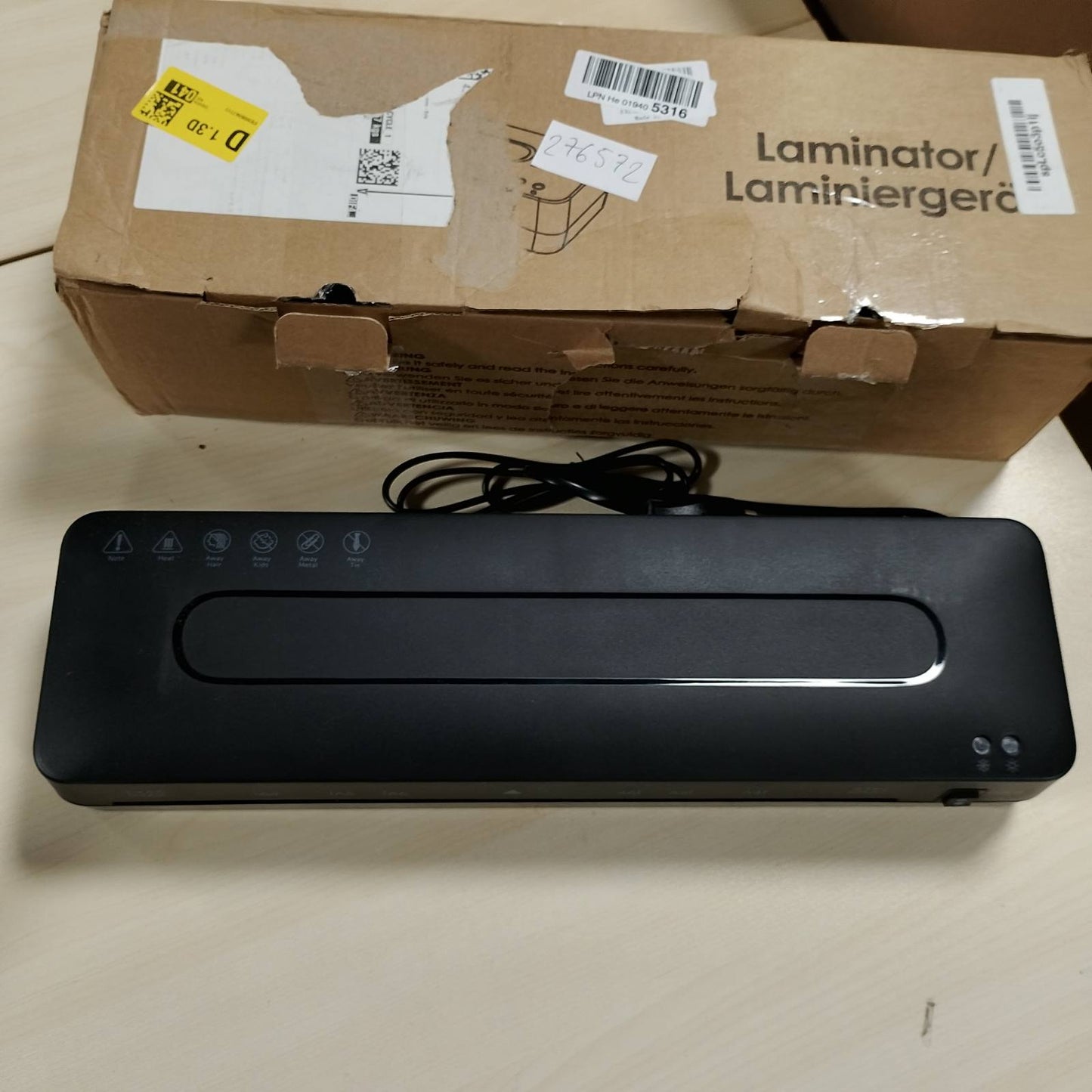 276572 - LAMINATOR A3, Laminator Fotosh 5-në-1, Makinë Laminimi Termik dhe të Ftohtë me Qese për A3/A4/A5/A6, Prerës Letre dhe Rrumbullakosës Këndesh për Zyrë, Shtëpi, Kartolina, Menu, Shkollë