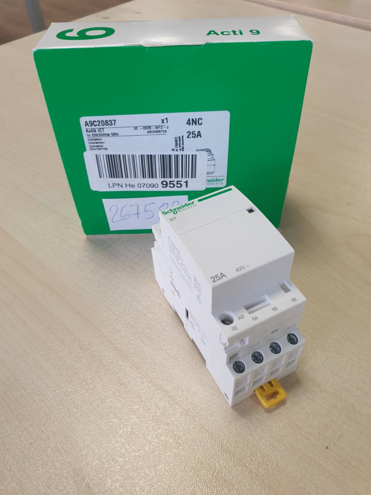 276588 - Kontaktor Schneider ICT 25A 4NC 230/240Vca