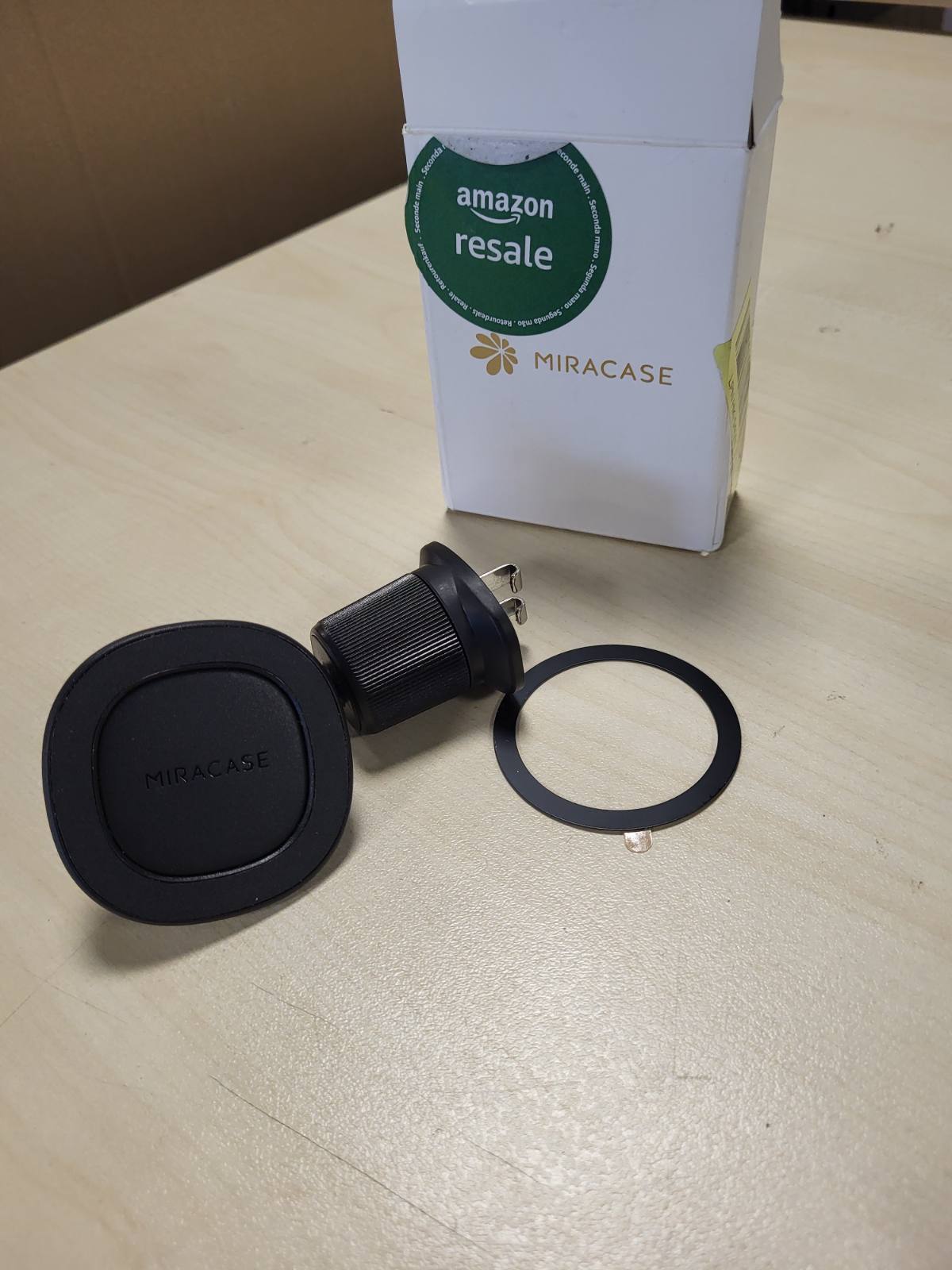 276885 - Mbështetëse për ventilatorin e makinës Miracase për telefonin MagSafe, Pajtueshme me iPhone 17 16 15 14 13 12 Pro Max, E zezë