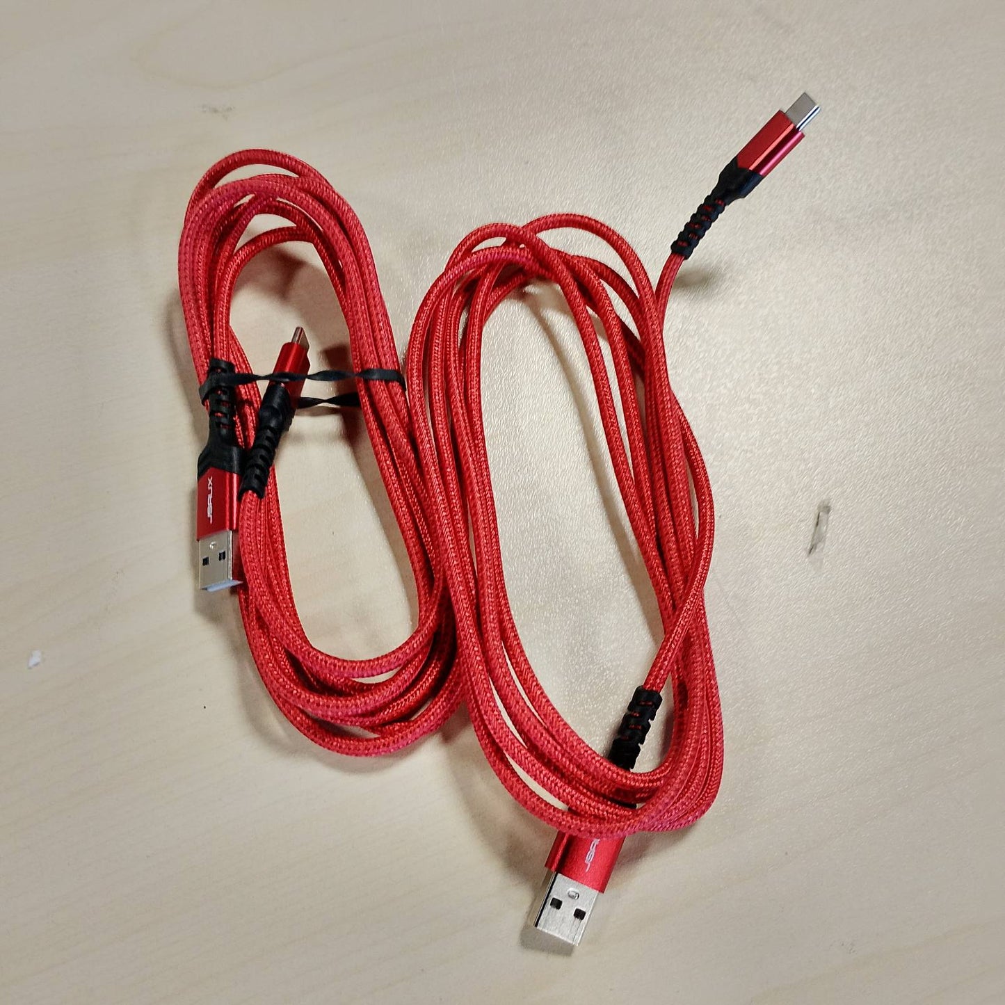 277014 - MENEEA Kabllo karikimi me 2 copë 3M për PS5/PS5 Pro/Xbox Series X/Xbox Series S/Nintendo Switch, kabllo USB Type-C prej najloni të endur, e kuqe