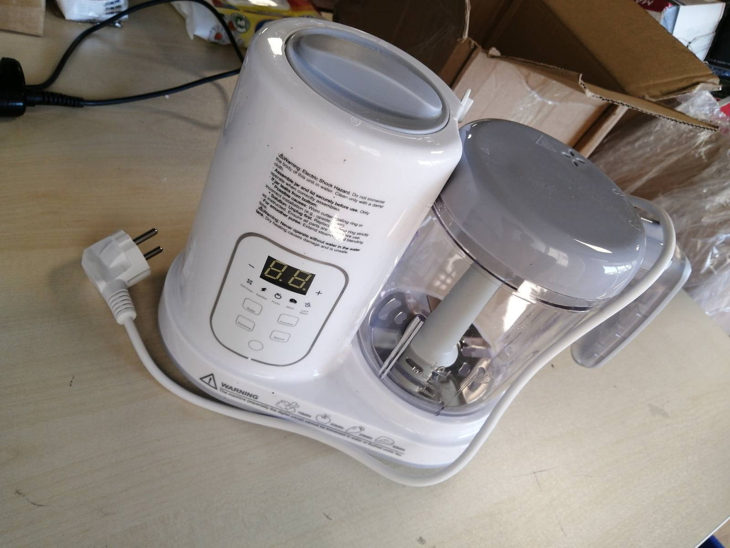 277386 - TOPSTRONG Përgatitës dhe Blender për Ushqim për Foshnja, Avullues dhe Blender Shumëfunksional, Pa BPA