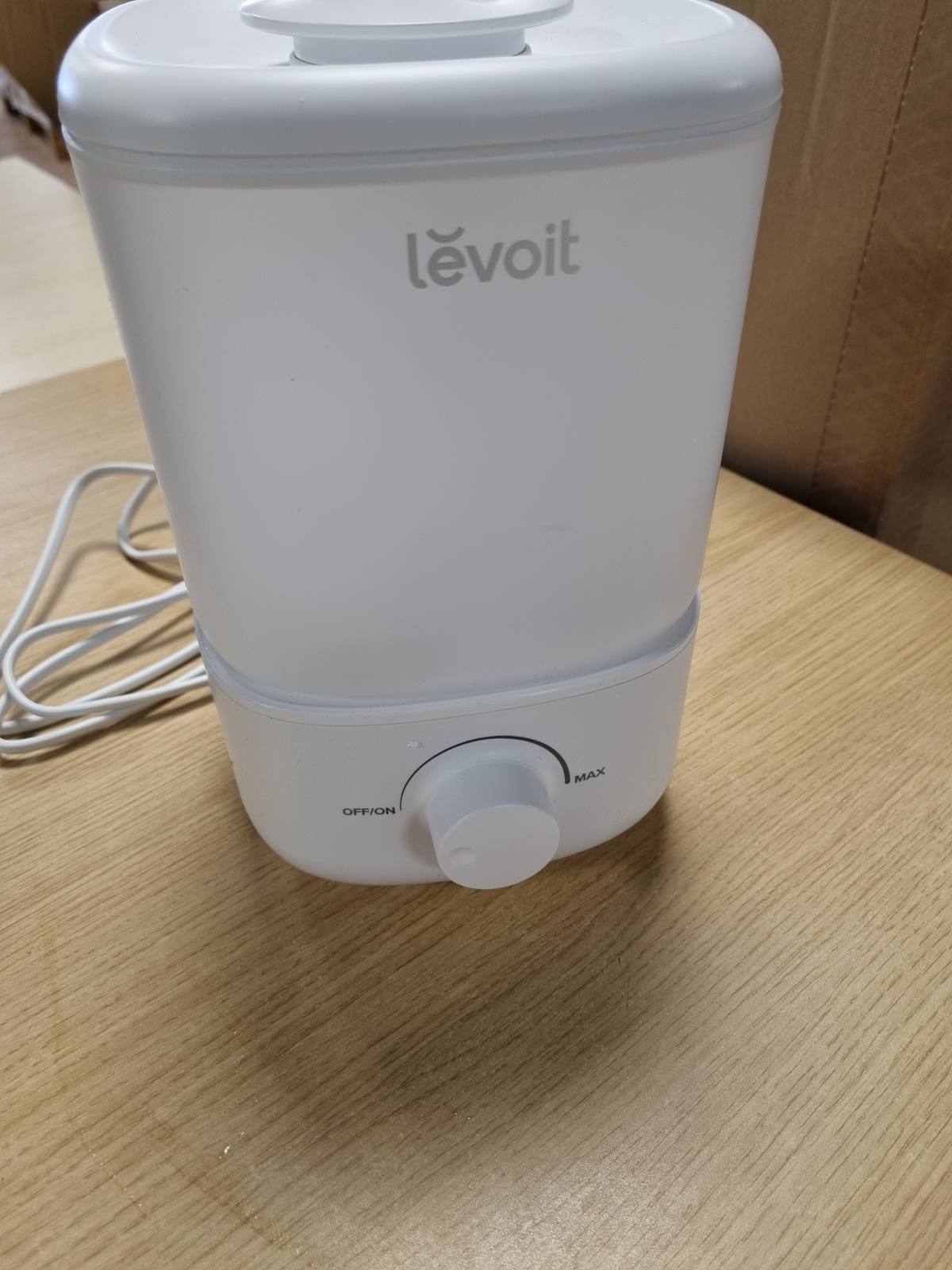 277434 - LEVOIT Lagështues ajri për dhomën e gjumit, 2.5L, deri në 25 orë, 23dB, grykë rrotulluese 360 gradë, mbyllje automatike, i bardhë