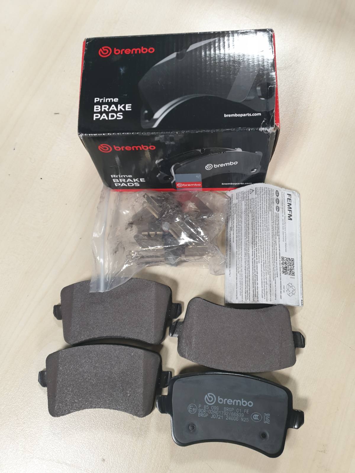 288673 - BREMBO P 85 099 Mbushëse Frenash, Pjesa e Pasme