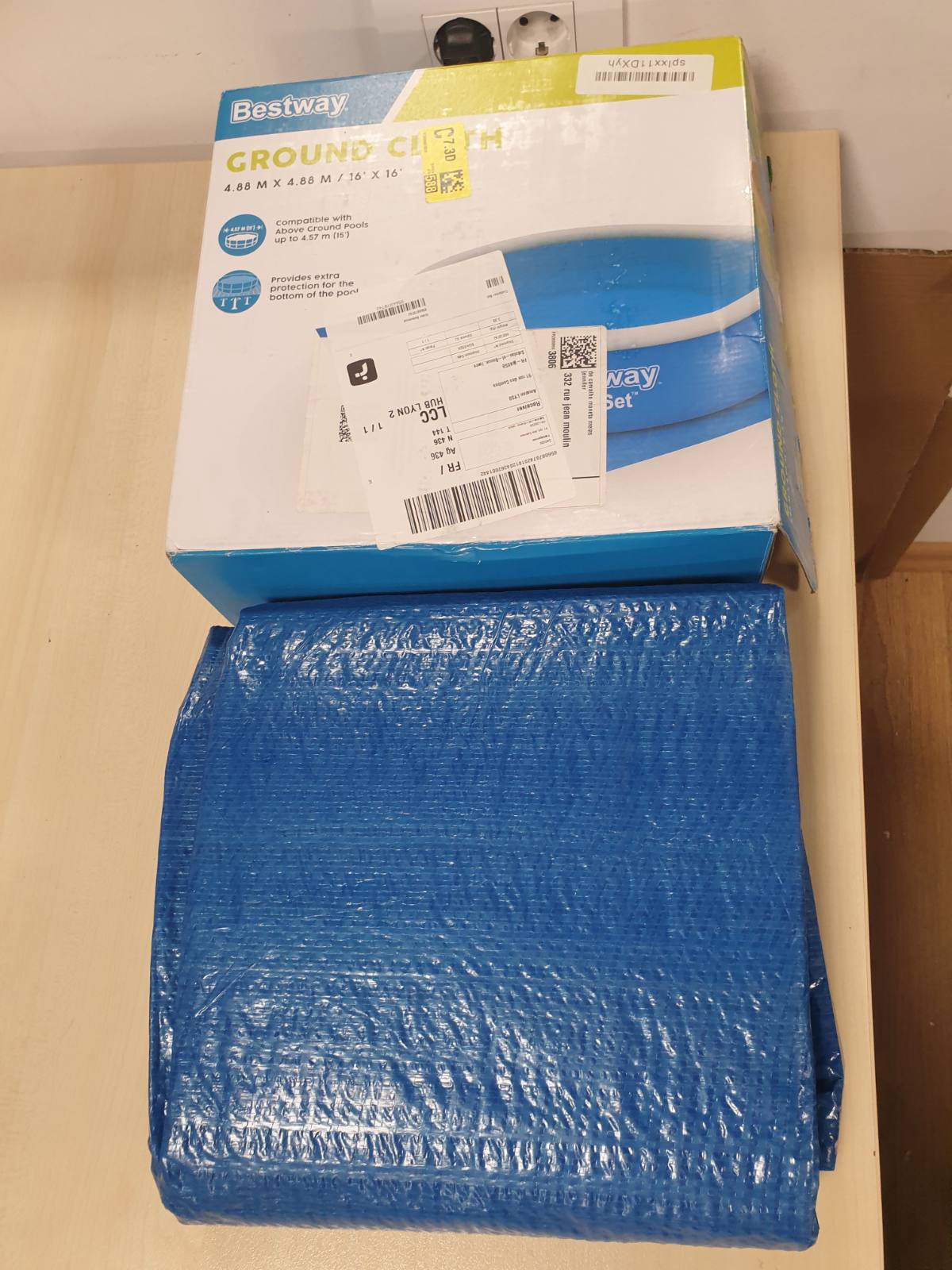 289015 - Dysheme katrore 488 x 488 cm për pishina mbi tokë Fast Set™, Steel Pro Max™, Power Steel™, Hydrium™