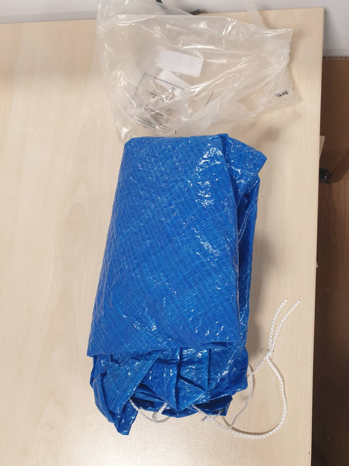 289222 - WINOK Mbulesa Pishine për Pishina të Rrumbullakëta Ø 183 cm, Mbulesë Mbrojtëse PE, e Rezistueshme nga Uji dhe Pluhuri, Set i Lehtë