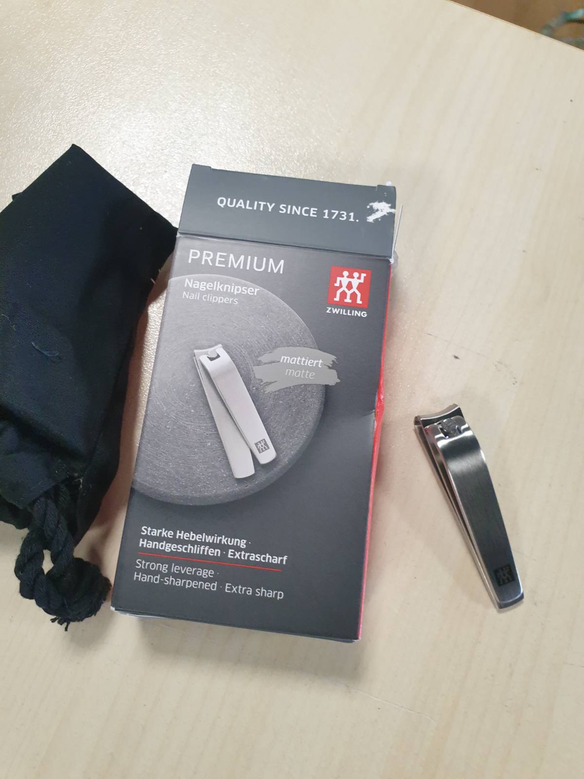 290125 - ZWILLING Prerës thonjsh Premium, argjend, 60 mm, për thonjtë e duarve dhe të këmbëve, hipoalergjik