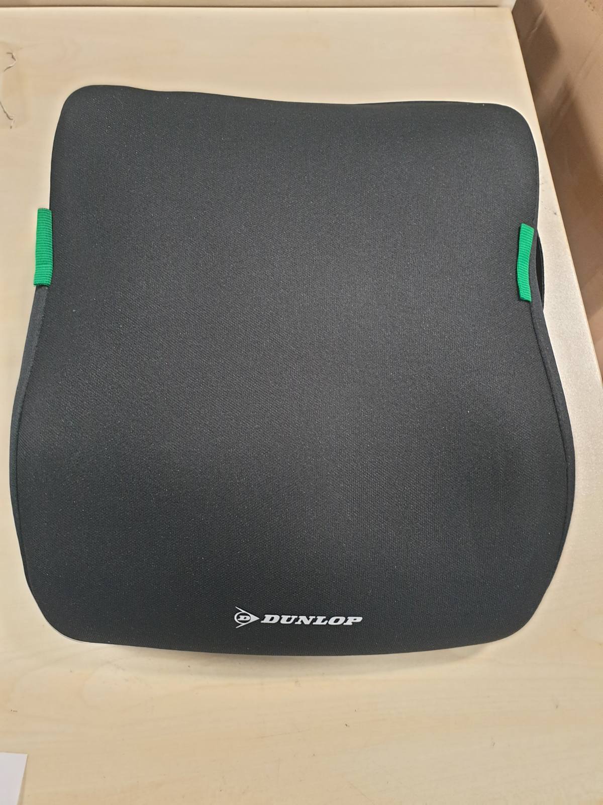 290156 - DUNLOP Sedilje për Makinë, e Zezë, ECE R129, Ergonomike për Fëmijë 3 Vjeç e Sipër, Jastëk Sediljeje për Fëmijë 135-150 cm