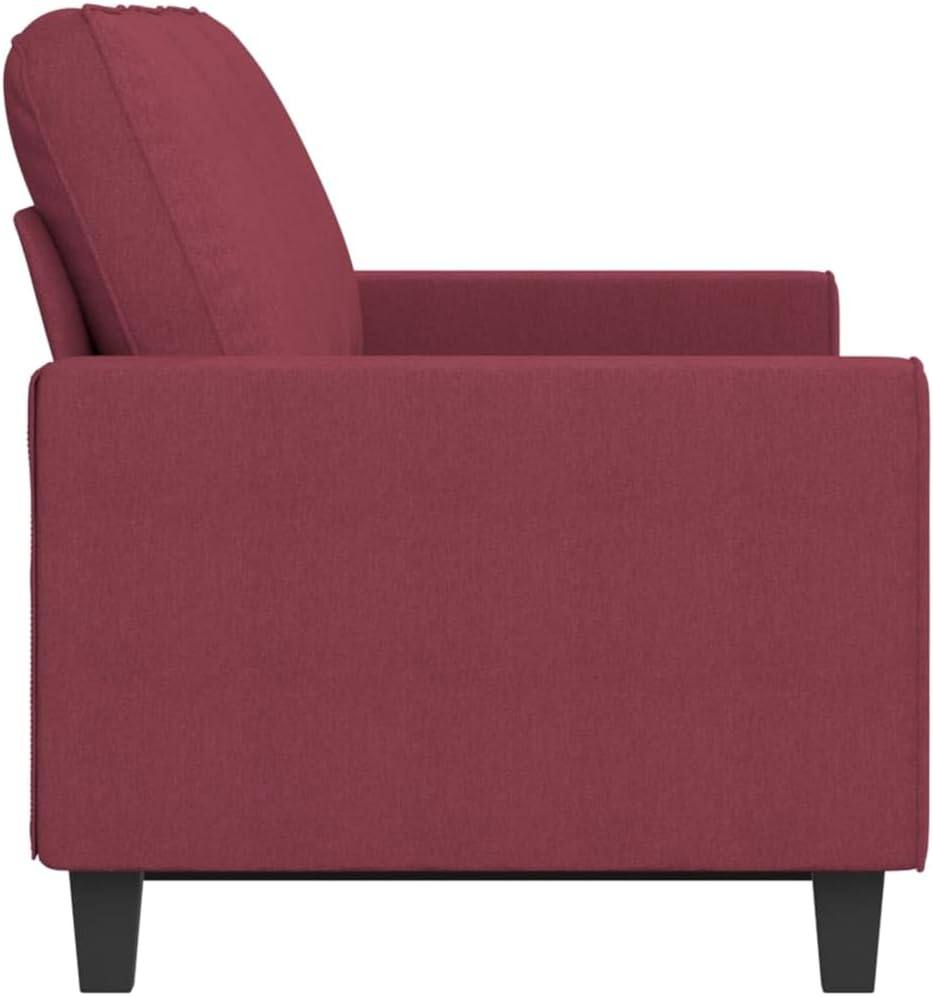 291480 - Vidaxl Divan me 3 vende 180 cm, ngjyrë e kuqe vishnje